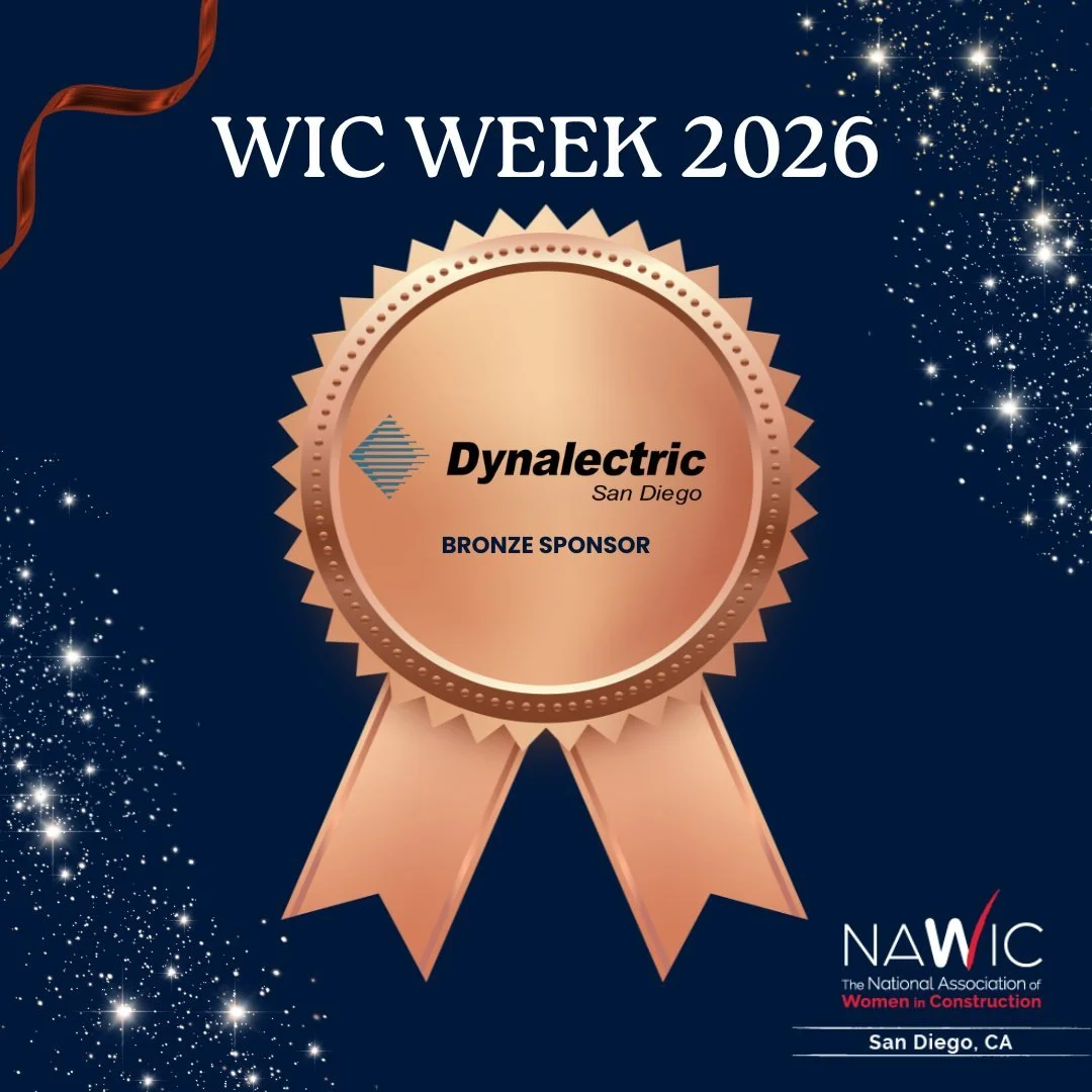Thank you to Dynalectric for being a Bronze Sponsor of NAWIC San Diego&rsquo;s WIC Week 2026! 👏 Your support helps us continue empowering and celebrating women across the construction industry.

We appreciate your partnership and commitment to our m