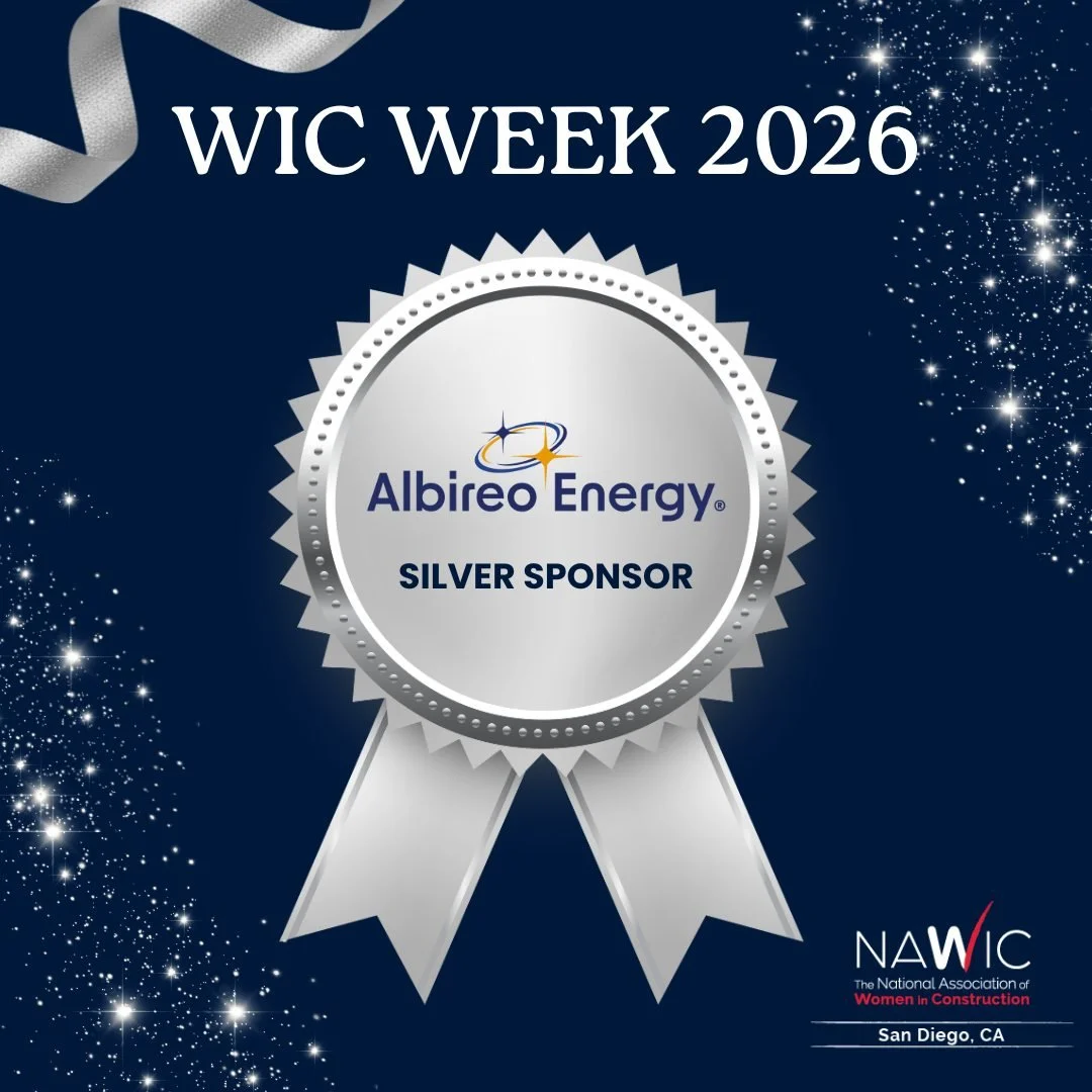 Huge thank you to Albireo Energy for being a Silver Sponsor of WIC Week 2026! 👷&zwj;♀️✨

Because of the generosity of sponsors like Albireo Energy, we&rsquo;re able to host incredible events that celebrate, support, and empower women in construction