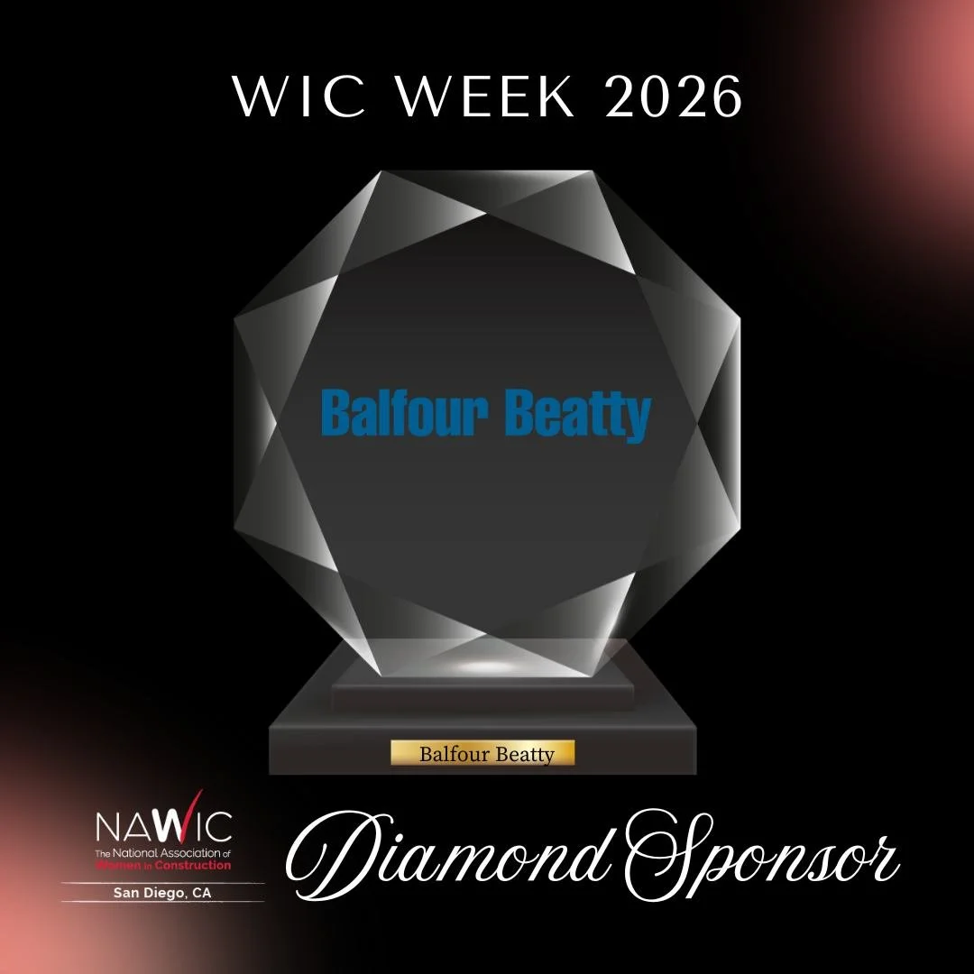 A huge THANK YOU to Balfour Beatty for stepping up as a Diamond Sponsor for WIC Week 2026 💎

This is BIG, and their support means so much to NAWIC San Diego and to women in construction everywhere. Partners like Balfour Beatty help us elevate, empow