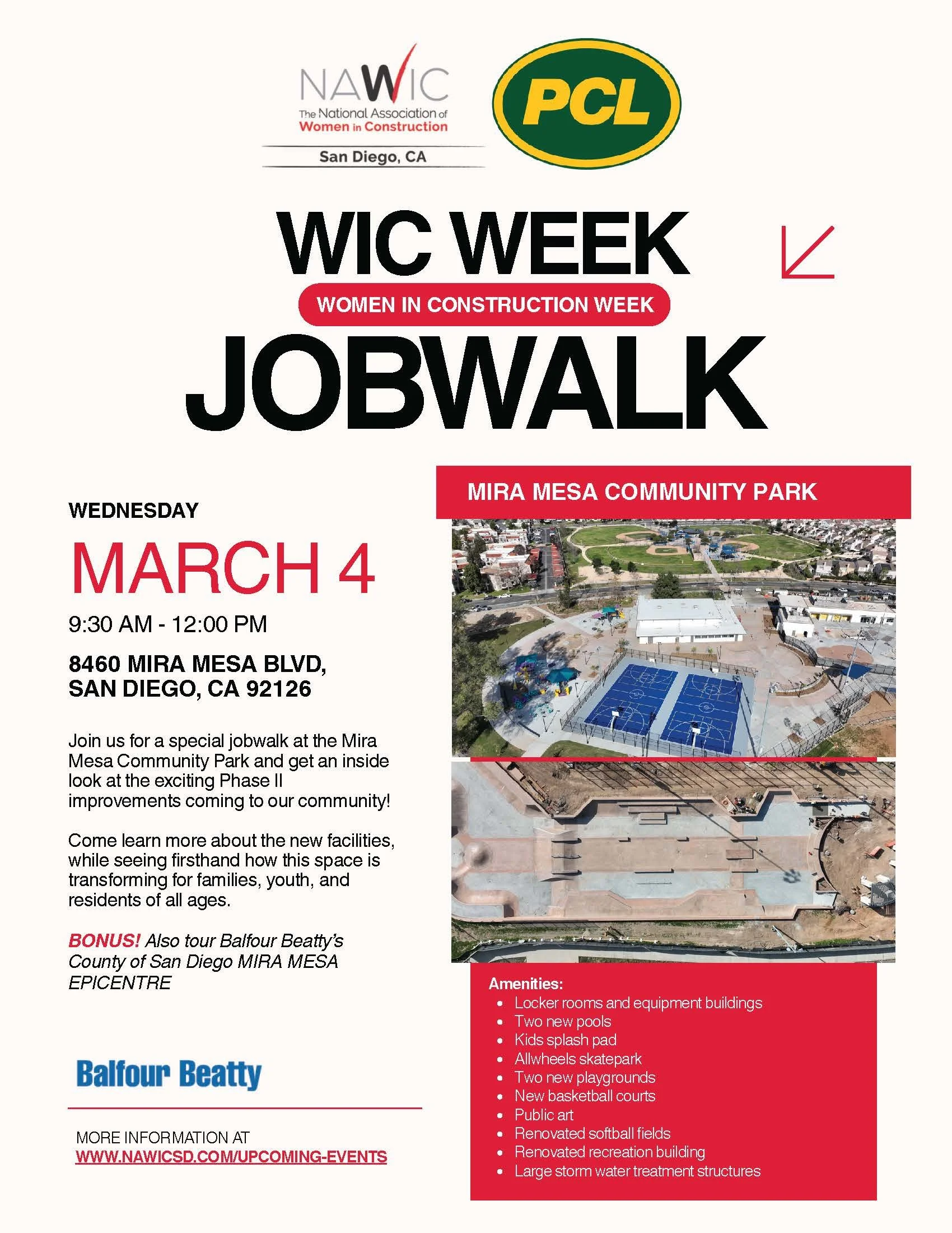 WIC Week: Job Walk - Mira Mesa Community Park