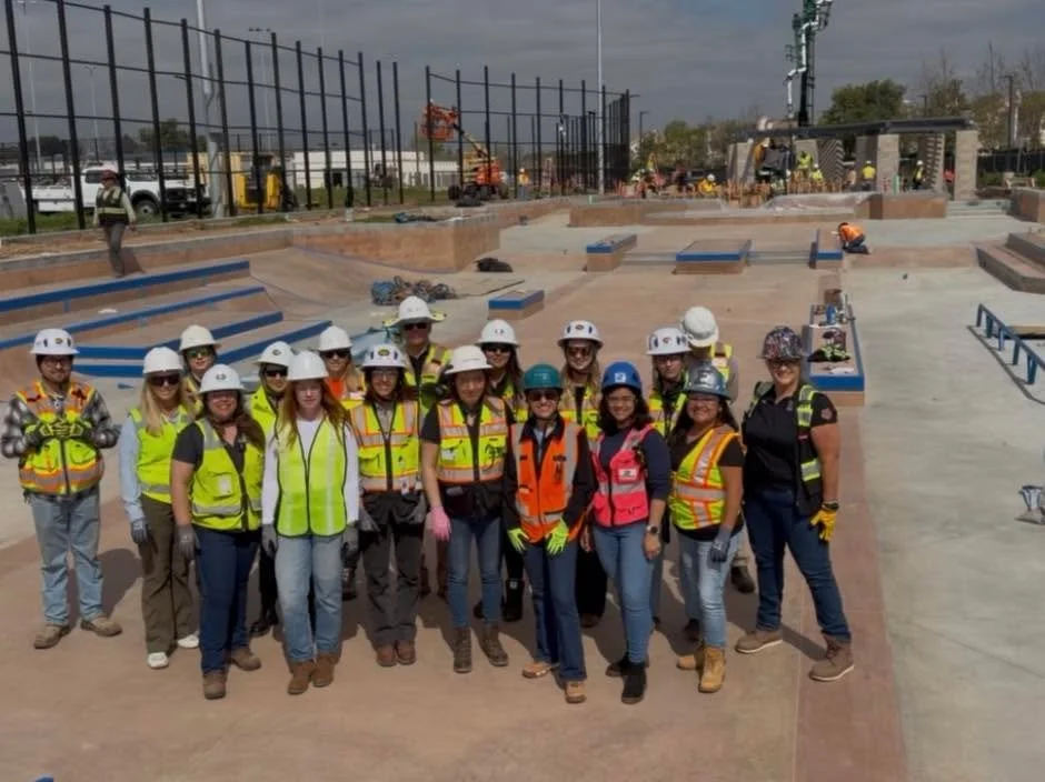 Day 3 of #WICWeek took us across some incredible jobsites in San Diego.
 
We had the opportunity to join industry partners and see the progress being made at Mira Mesa Community Park with PCL Construction, the Mira Mesa Epicenter with Balfour Beatty,