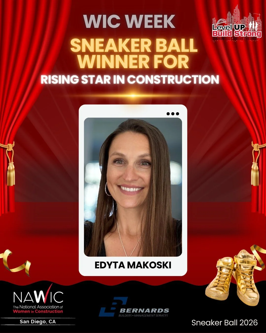 👟 WIC Week Sneaker Ball Winner 👟

✨ Rising Star in Construction ✨

Congratulations to Edyta Makoski on being recognized as our Rising Star in Construction!

Edyta&rsquo;s journey is a true reflection of growth, determination, and excellence. Starti
