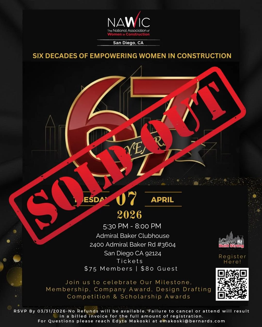 🎉 We&rsquo;re SOLD OUT! 🎉

Wow&mdash;thank you! Our 67th Anniversary event has officially reached capacity.

We are so grateful for our amazing sponsors, members, and attendees who made this possible. Your support continues to strengthen our commun