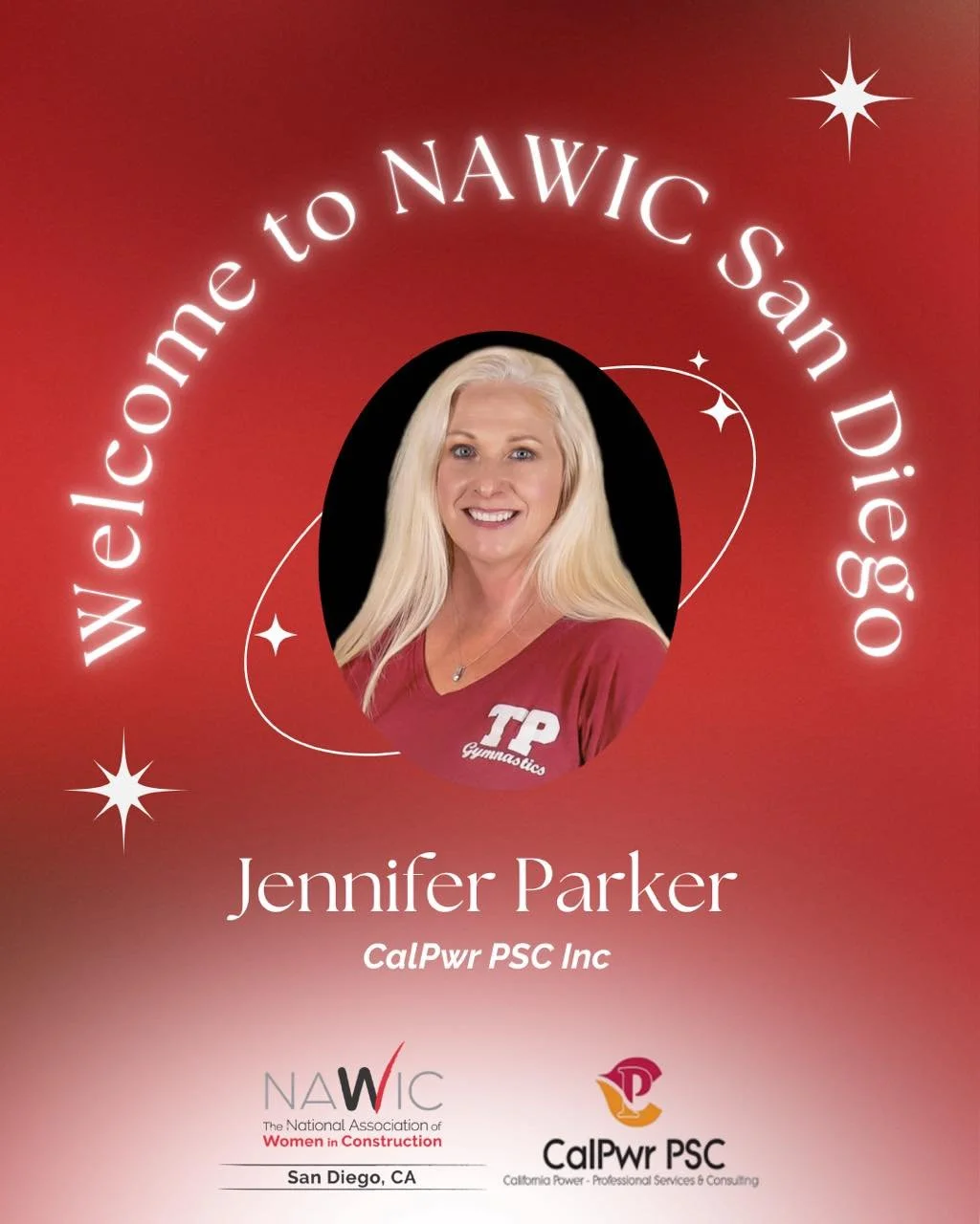 Please help us welcome our newest member, Jennifer Parker! ❤️

We&rsquo;re excited to have her join NAWIC San Diego and be part of a strong and support sisterhood of women making an impact in the construction industry.

We look forward to connecting,