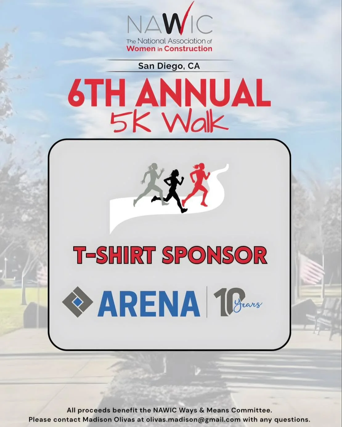 🌟 NAWIC 5K Sponsor Thank You 

✨ We&rsquo;re getting excited for our upcoming NAWIC 5K and want to take a moment to THANK our incredible sponsors who are already stepping up to support this event!

👏 Shoutout to our amazing 𝐓-𝐒h𝐢r𝐭 sponsors:
Ar