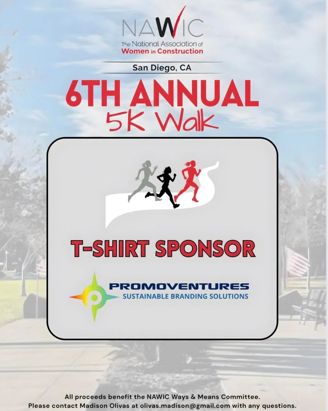 🌟 NAWIC 5K Sponsor 

✨ We&rsquo;re getting excited for our upcoming NAWIC 5K and want to take a moment to THANK our incredible sponsors who are already stepping up to support this event!

👏 Shoutout to our amazing 𝐓-𝐒h𝐢r𝐭 sponsors:
Architectura