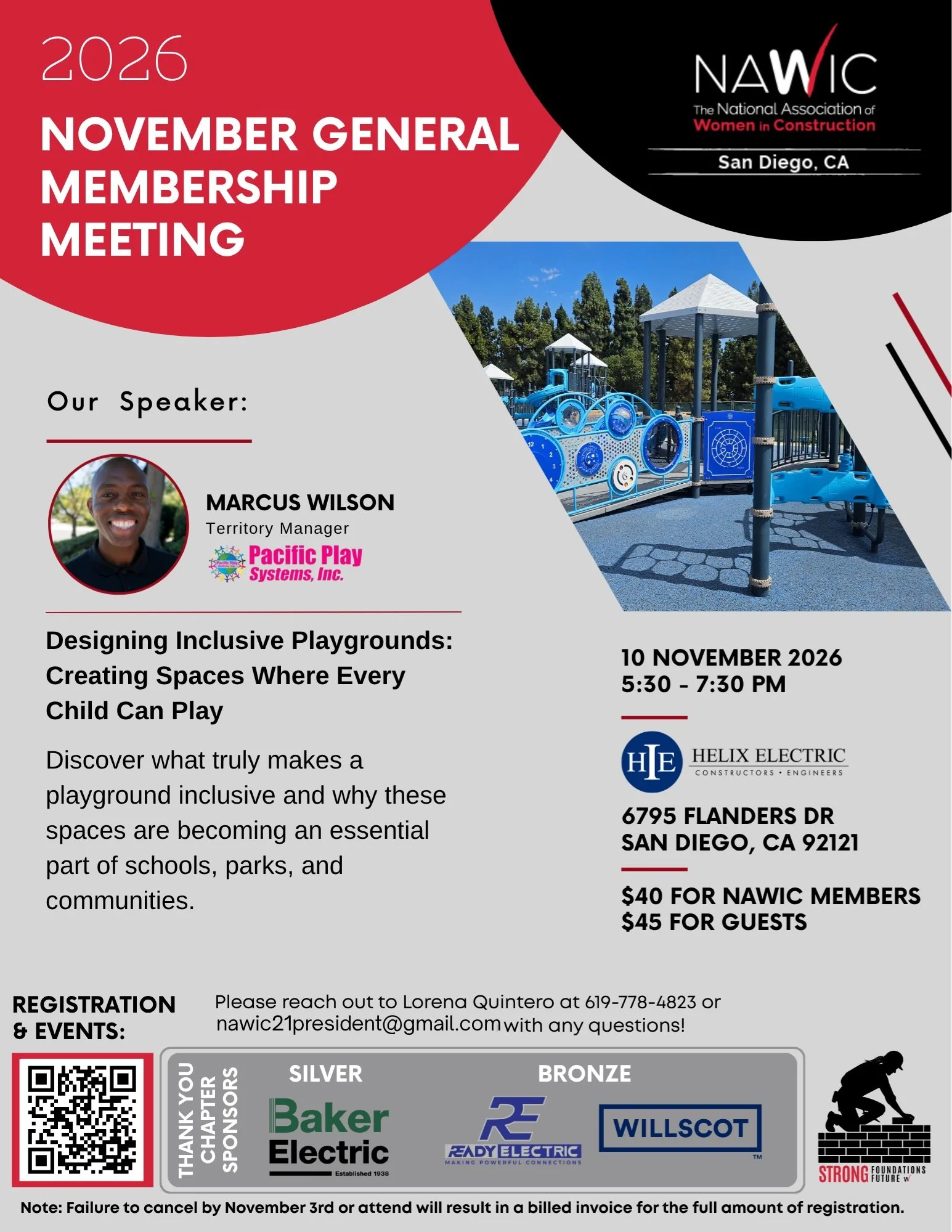 November 2026 Membership Meeting Flyer