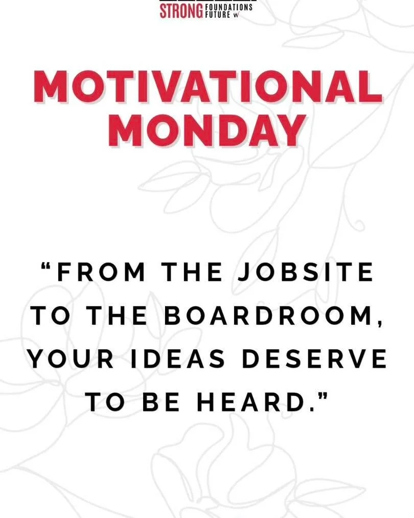 💪 Motivational Monday!

Great ideas don't come with job titles. Whether you're in the field, in the office, or leading the conversation, your voice matters.

Speak up, share your perspective, and never underestimate the impact your ideas can have. L