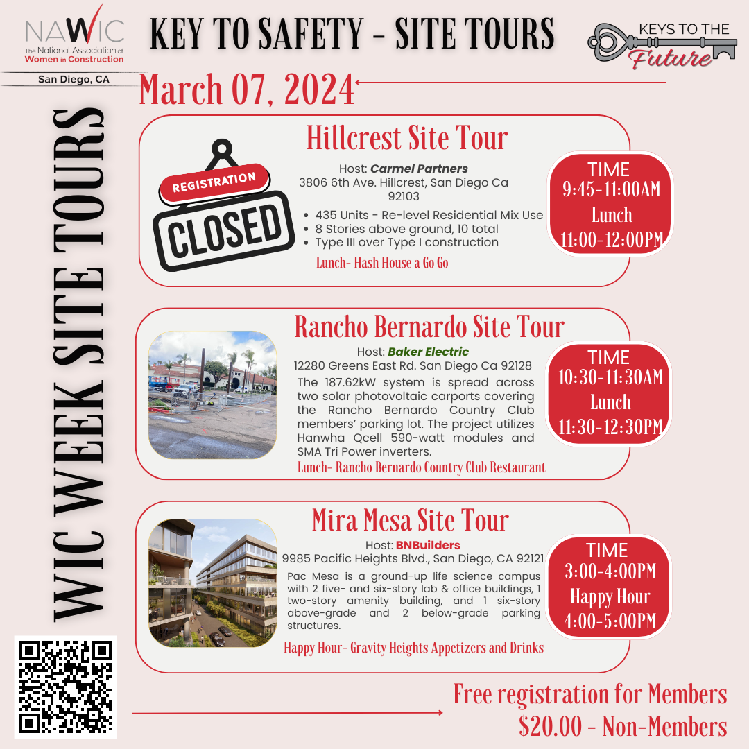 Women in Construction (WIC) Week - Key to Safety — NAWIC San Diego