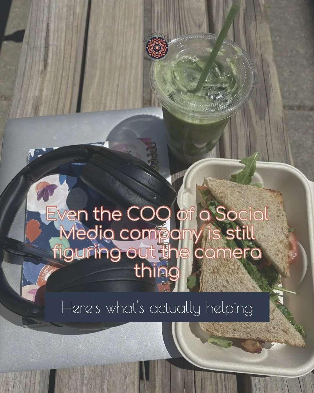 I work in social media. I know the stats on video. I preach consistency to my clients.

And I still have to talk myself into putting my face on camera every. single. time. 🙃

If you&rsquo;ve ever closed your camera app and decided a graphic would wo