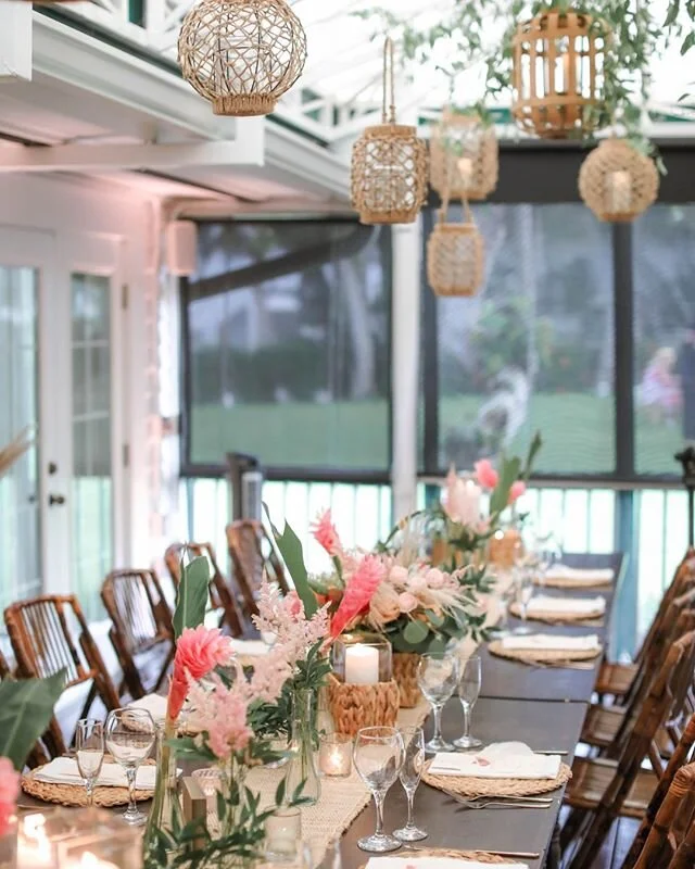 I need a little more boho in my life. It's the perfect intersection of rustic, natural and vintage. It's beautiful without trying too hard. Have I mentioned that I'm SO ready for weddings again?!?!⁣
.⁣
Planning &amp; Design: @kellyamcwilliams⁣
Venue: @tarponlodgerestaurant⁣
Florals: @floral_symphonyfl⁣
Photo: @impressweddings⁣
⁣
⁣
#napleswedding #naplesflorida #destinationwedding #destinationweddingplanner #naplesweddingplanner #floridaweddingplanner #weddinginspiration #weddinginspo #weddingdetails #weddingideas #weddingplanner #weddingflowers #luxurywedding #weddingdesign #weddingplanning #engaged #eventdesign #weddingstyle