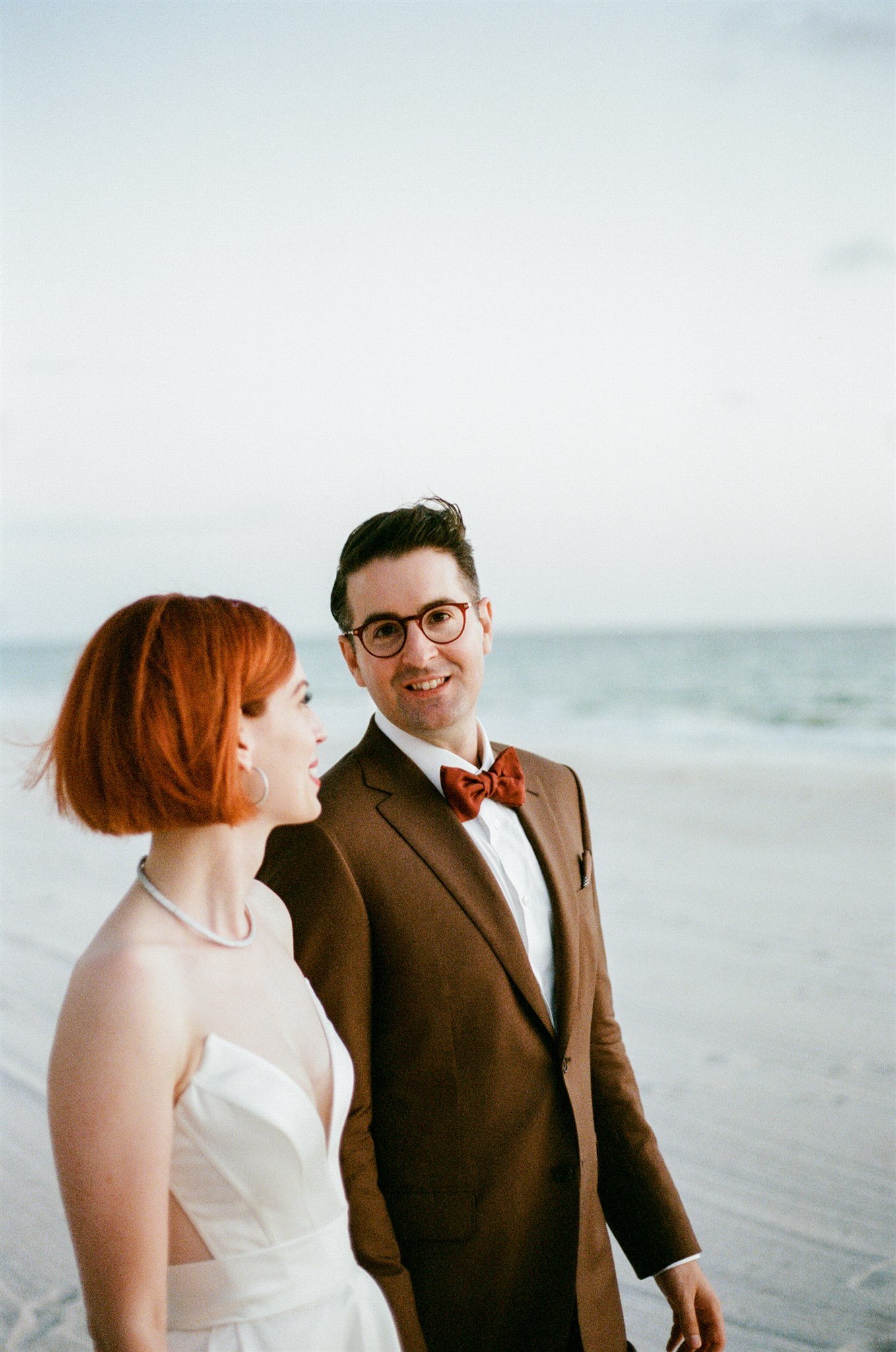 Beach bridal portraits