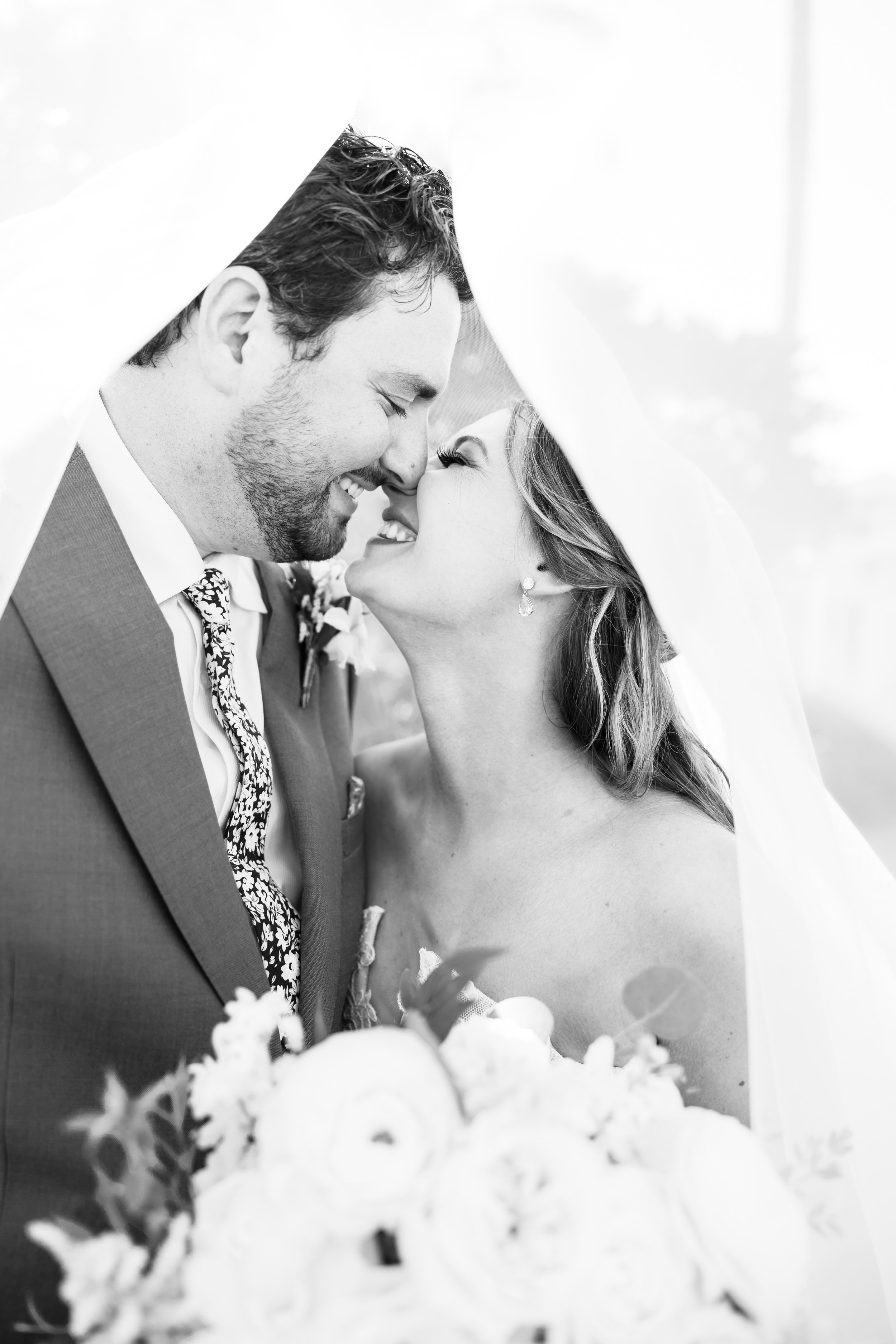 Black and white wedding photos