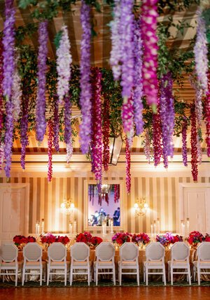 Floral wedding reception ideas