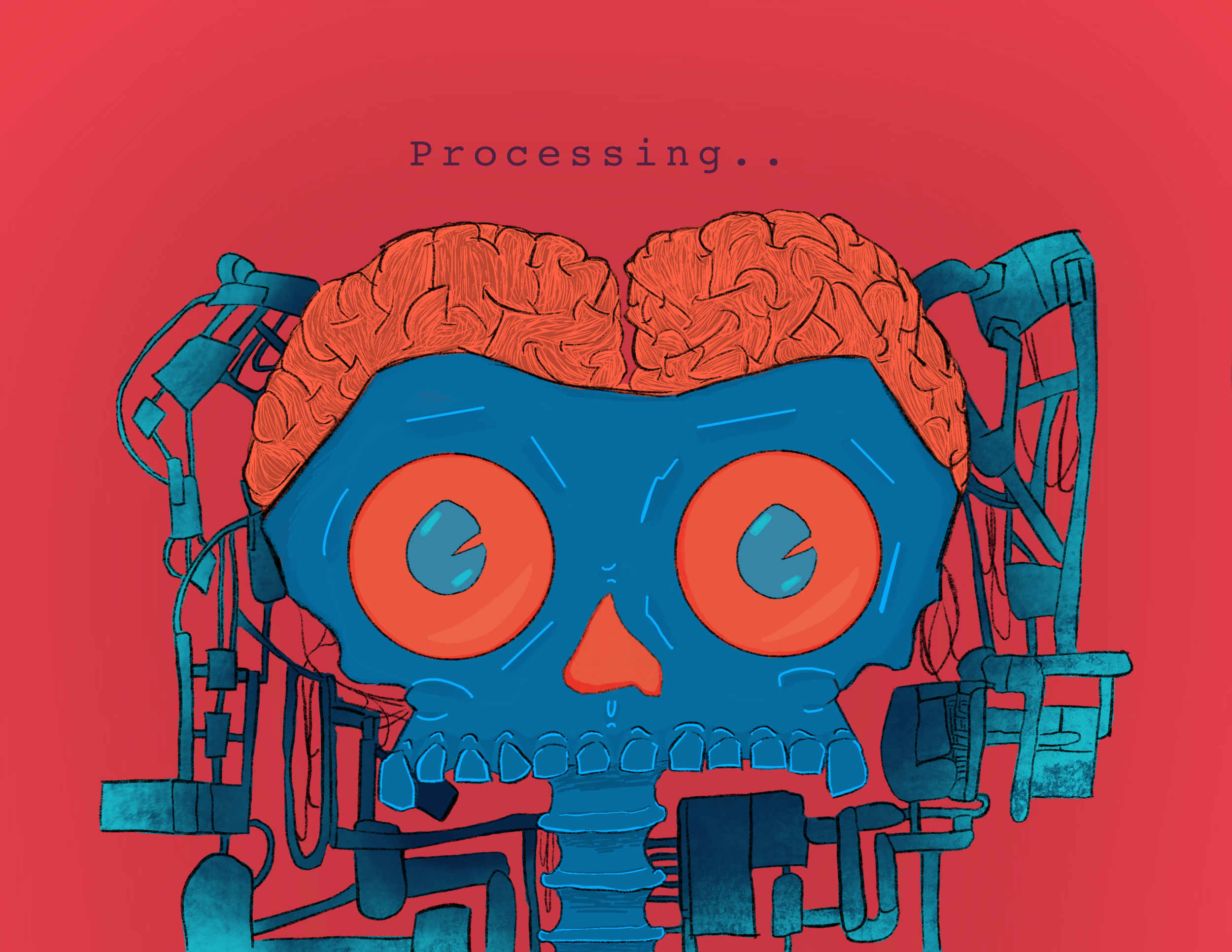 "Process of healing" - (Digital 6 x 4) - Is the end piece to the series representing the solution to heal was by working alongside a community to help others throughout the climate crisis. By doing so, it shows hope that things will get better and th
