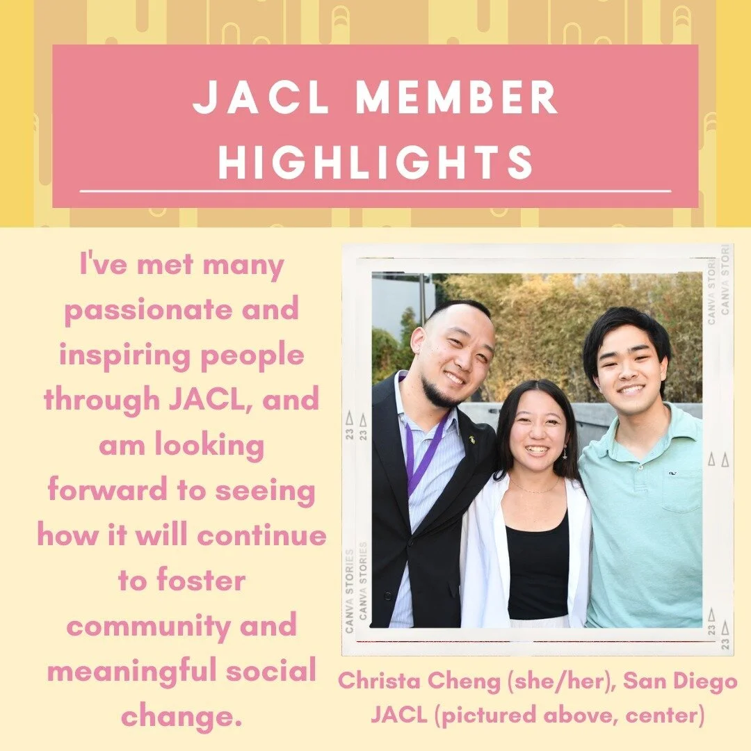 Who in your life should be a JACL member? Give the gift of JACL membership through Otoshidama today! (Thursday, December 14th is the last day to order membership gifts with a 12/25 delivery date!) Here&rsquo;s a word from one of our dedicated Student