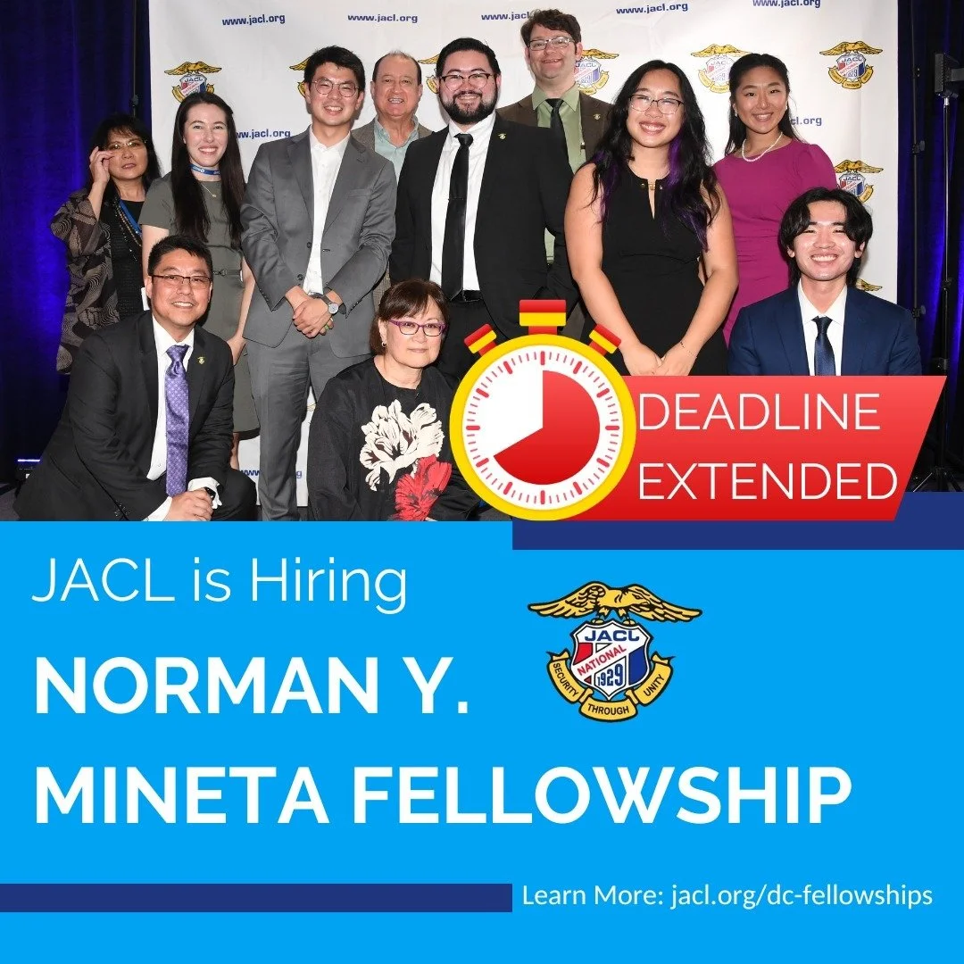 DEADLINE EXTENDED! Applications for the Norman Y. Mineta Fellowship in Washington, D.C. are open now until Sunday, December 1 at 11:59pm HST. Visit the link in bio to learn more and apply!