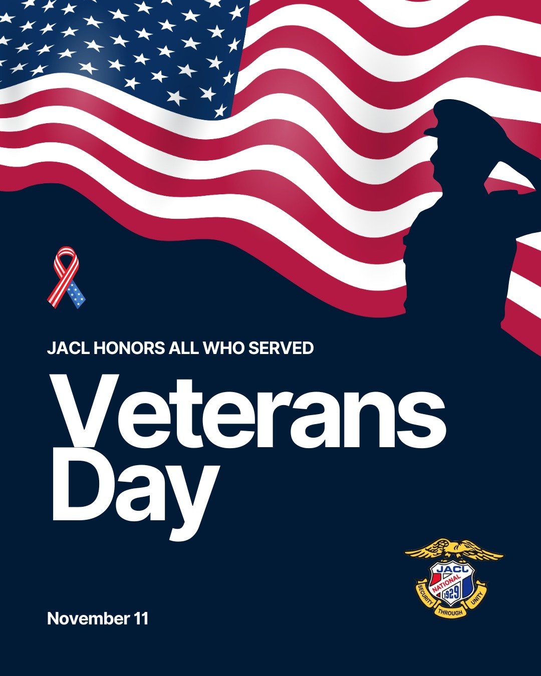 Today, JACL honors all those who have served, from the Issei who fought despite being barred from citizenship during World War I to the countless Nisei men and women who served in World War II even though their families were incarcerated behind barbe