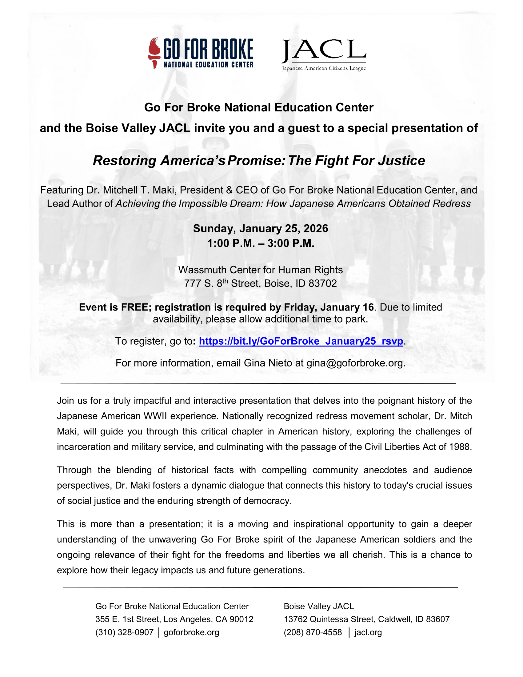 Restoring America’s Promise: The  Fight For Justice