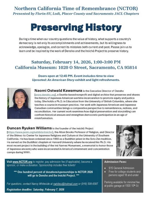 Northern California Time of Remembrance (NCTOR) 2026