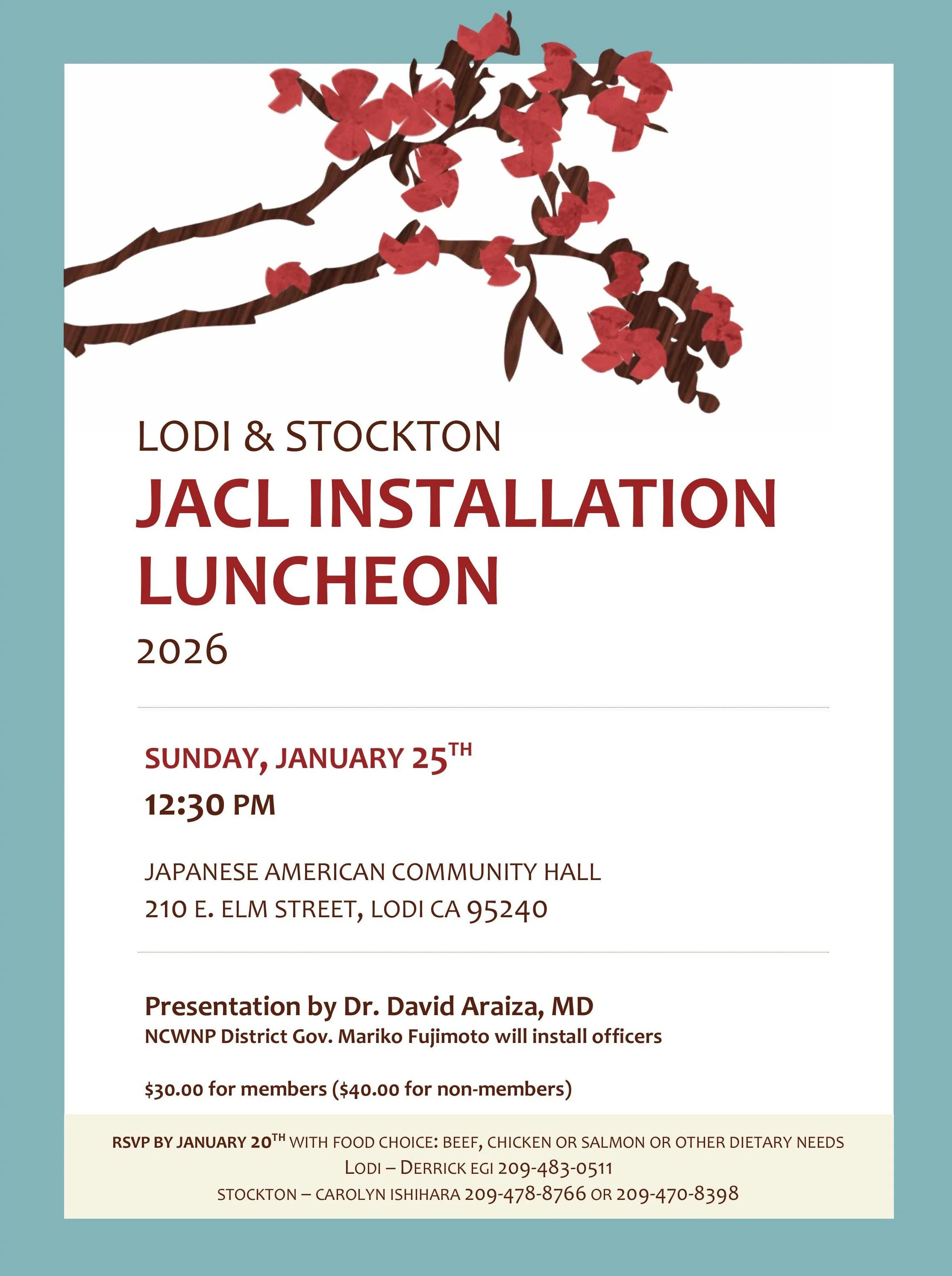 Lodi & Stockton JACL Installation Luncheon