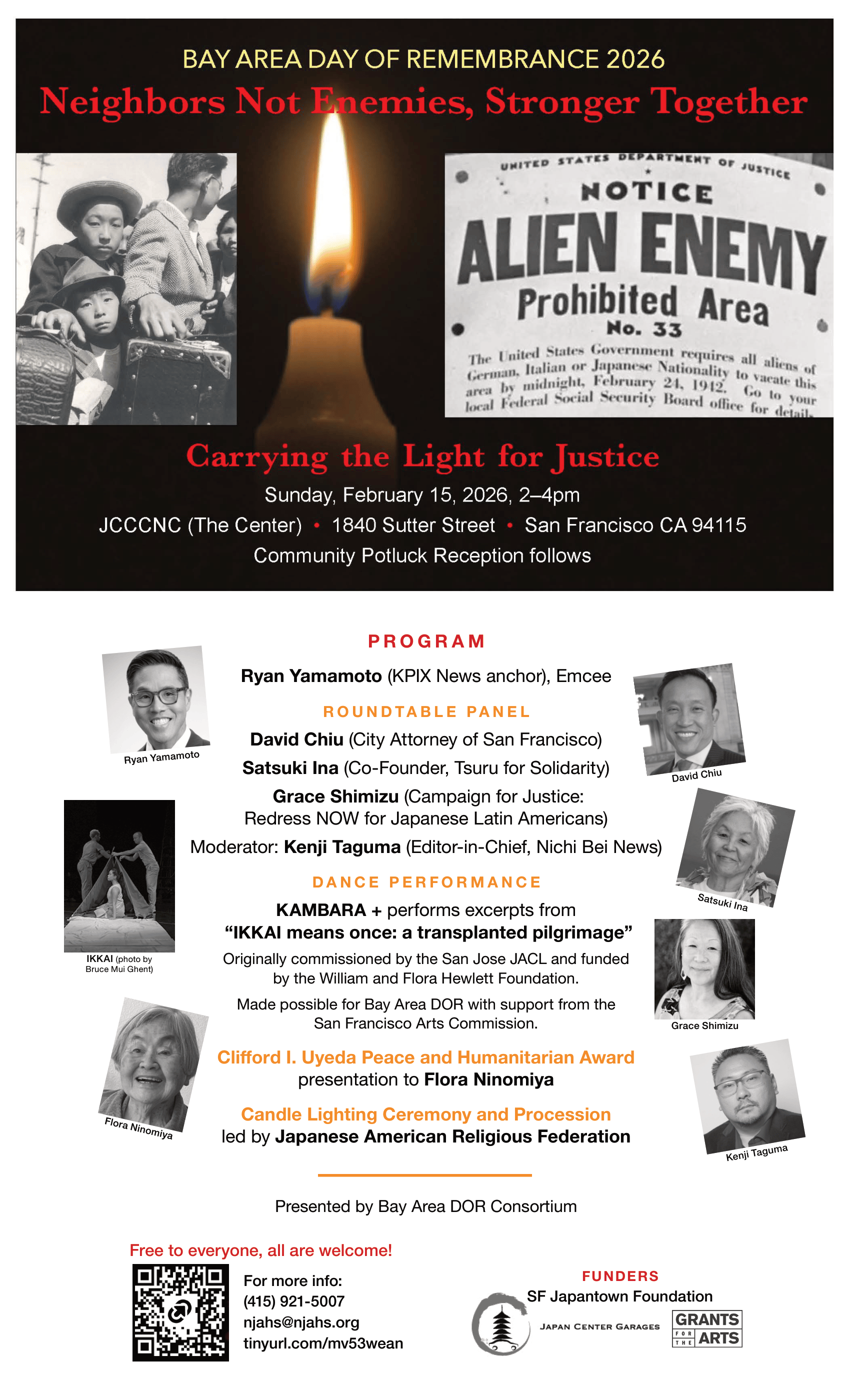 Neighbors Not Enemies: Stronger Together: Carrying Light for Justice - SF Bay Area DOR