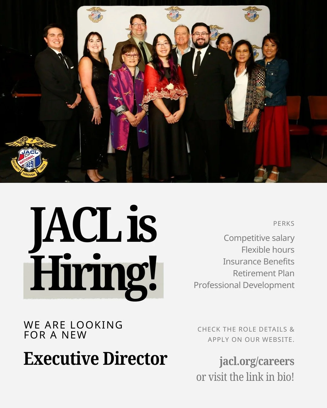 We are launching a national search for our next Executive Director. Our recruitment partner, Bonsai Leadership Group, is proud to serve as our recruitment partner for this important search.

The Executive Director will serve as JACL&rsquo;s chief exe