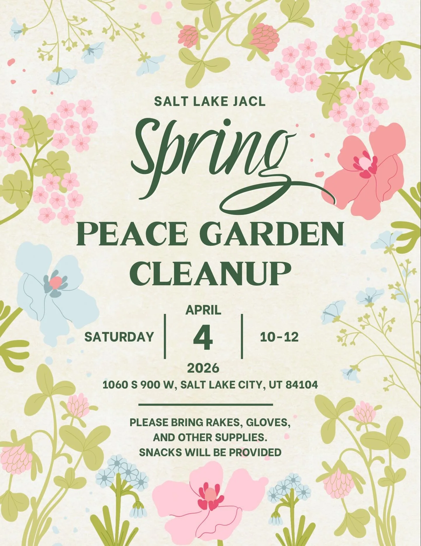 Salt Lake City JACL Spring Garden Cleanup & Members Easter Egg Hunt