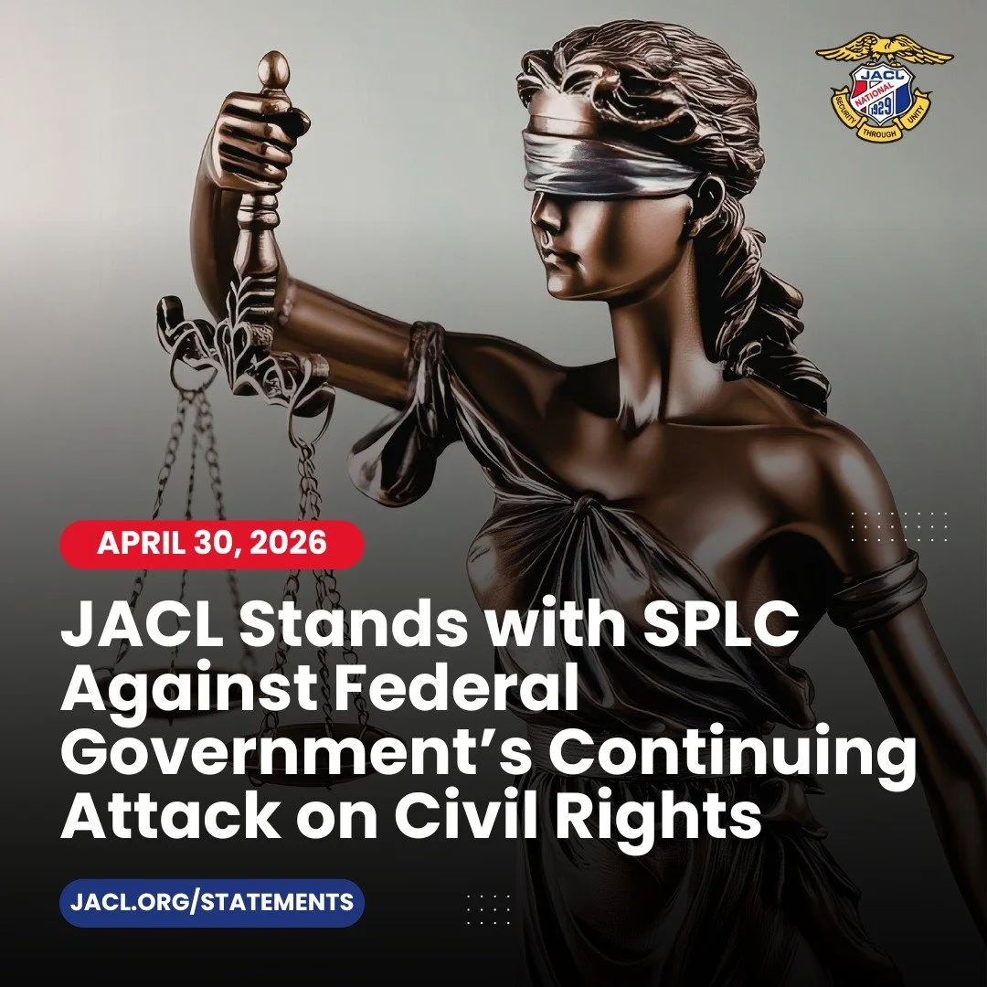 We stand with SPLC.

Civil rights organizations such as the JACL and the SPLC play a critical role in holding the government accountable and ensuring that Americans can enjoy the rights and protections enshrined in our nation&rsquo;s Constitution. 

