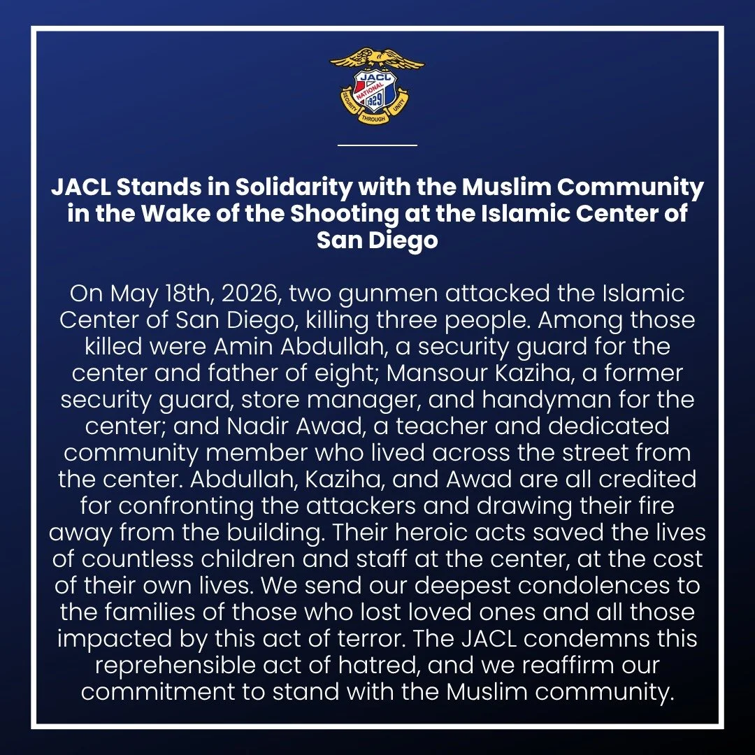 Please see our full statement in response to the horrific shooting that took place earlier this week at the Islamic Center of San Diego. 

Visit the link in bio for clickable links and more.