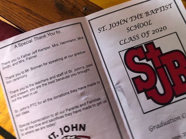 Was an honor speaking tonight to the graduating 8th grade class of St. John&rsquo;s Harrison!..&rdquo;Prepare, and one day your chance will come!&rdquo;
Great event!