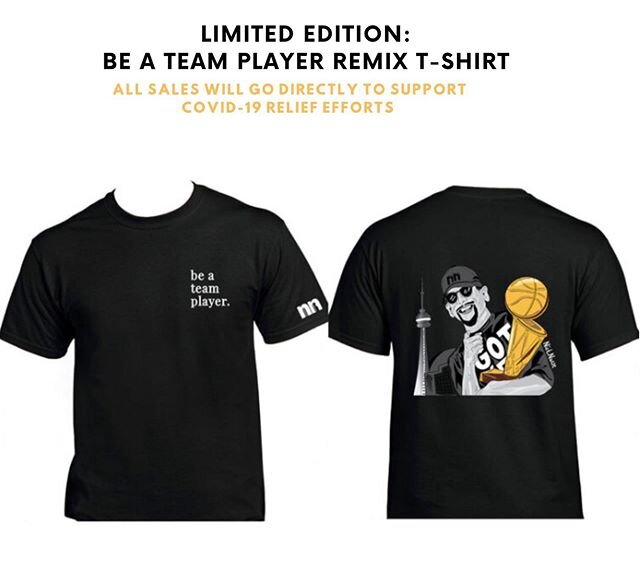 LIMITED EDITION: Be A Team Player REMIX tee. Head over to nicknursefoundation.org