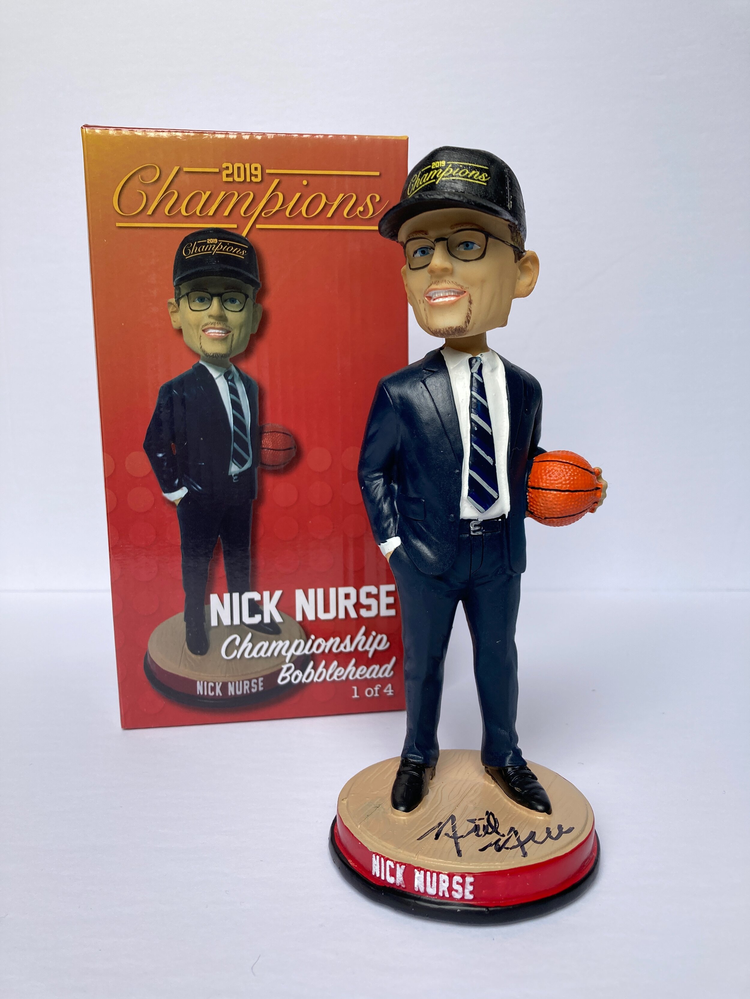 AUTOGRAPHED: Nick Nurse Special Edition Bobblehead #1