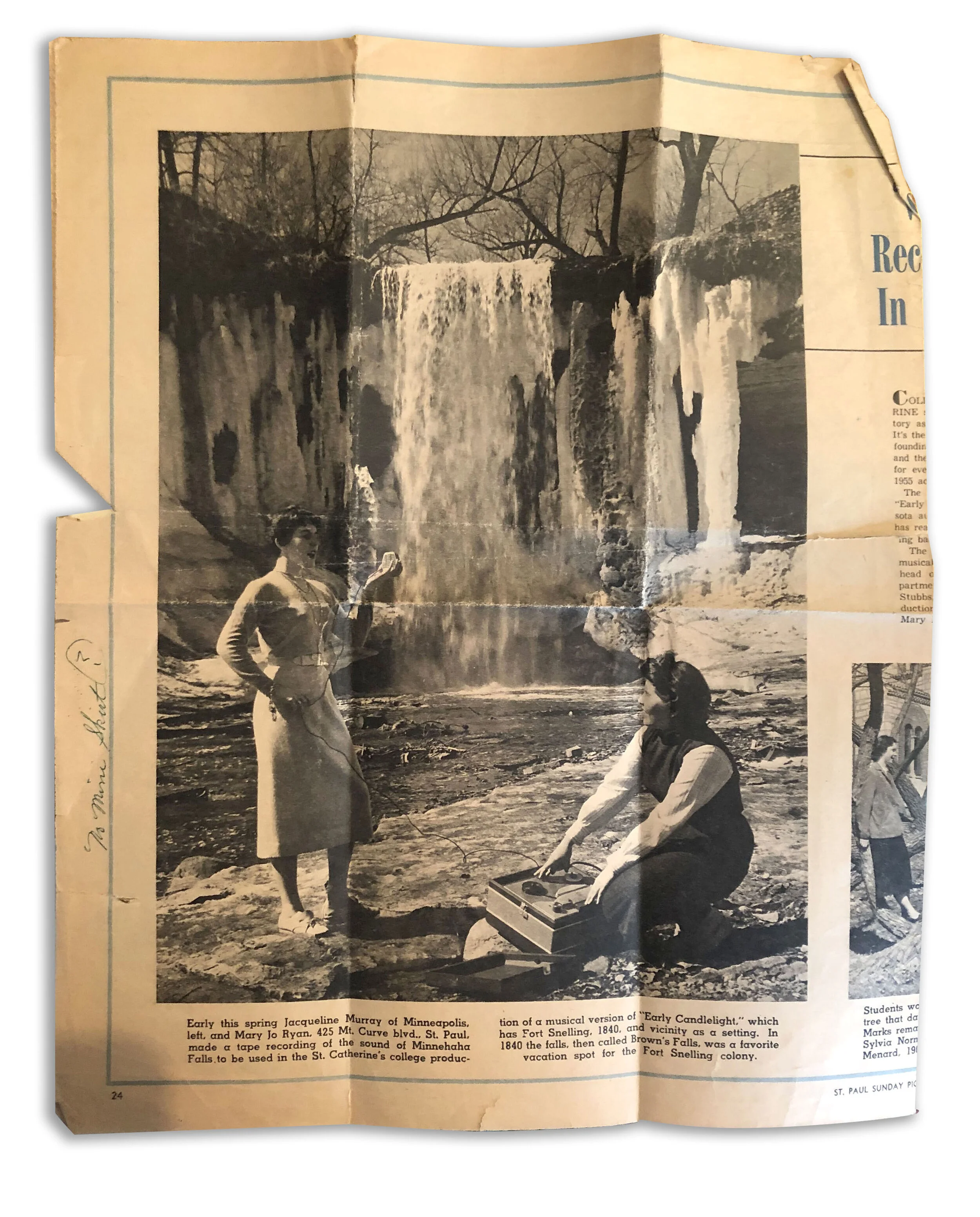 St. Paul Sunday Pioneer Press feature c. 1956