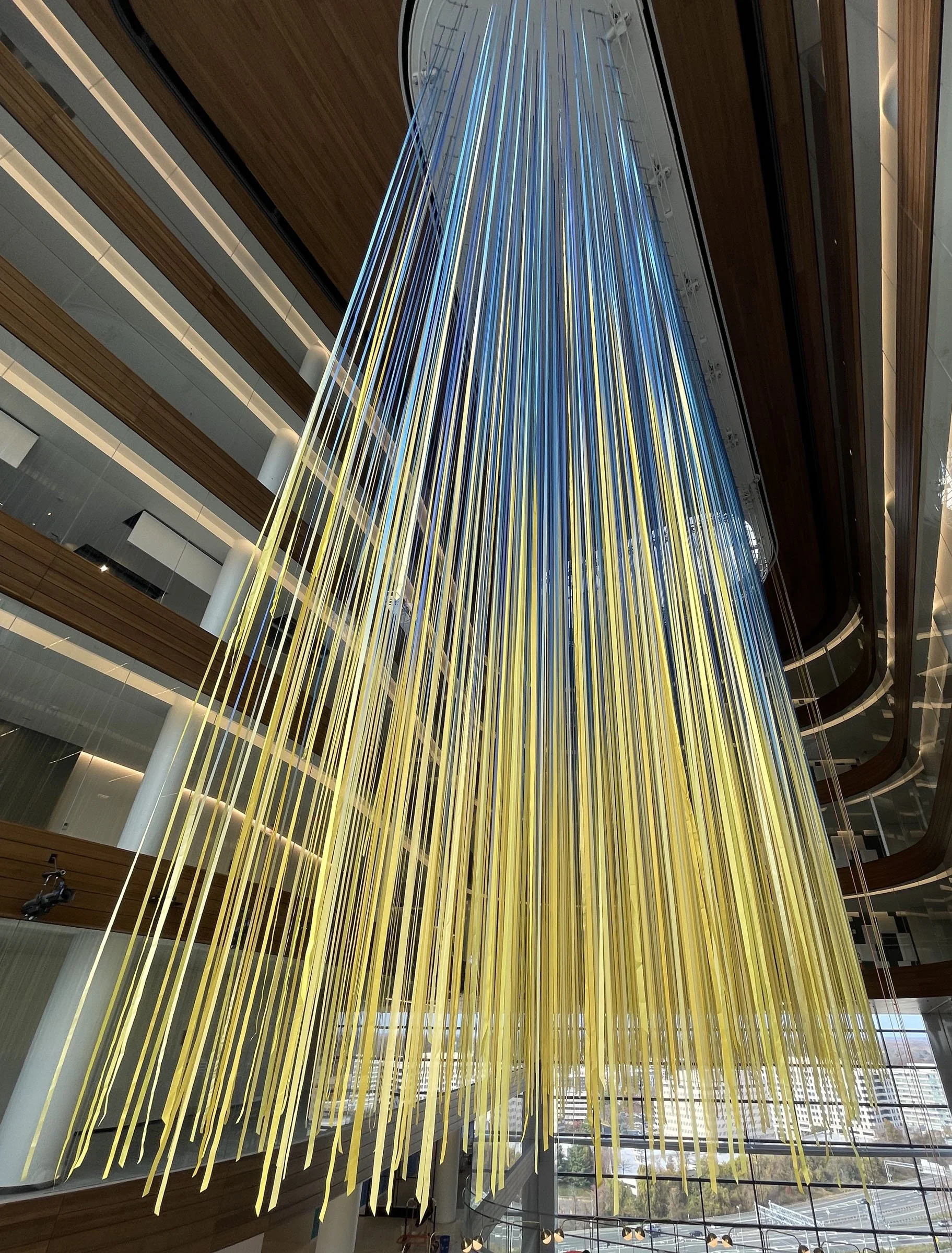 Ascendant Light public art installation by artist Anne Patterson at Capital One Center Tower 3