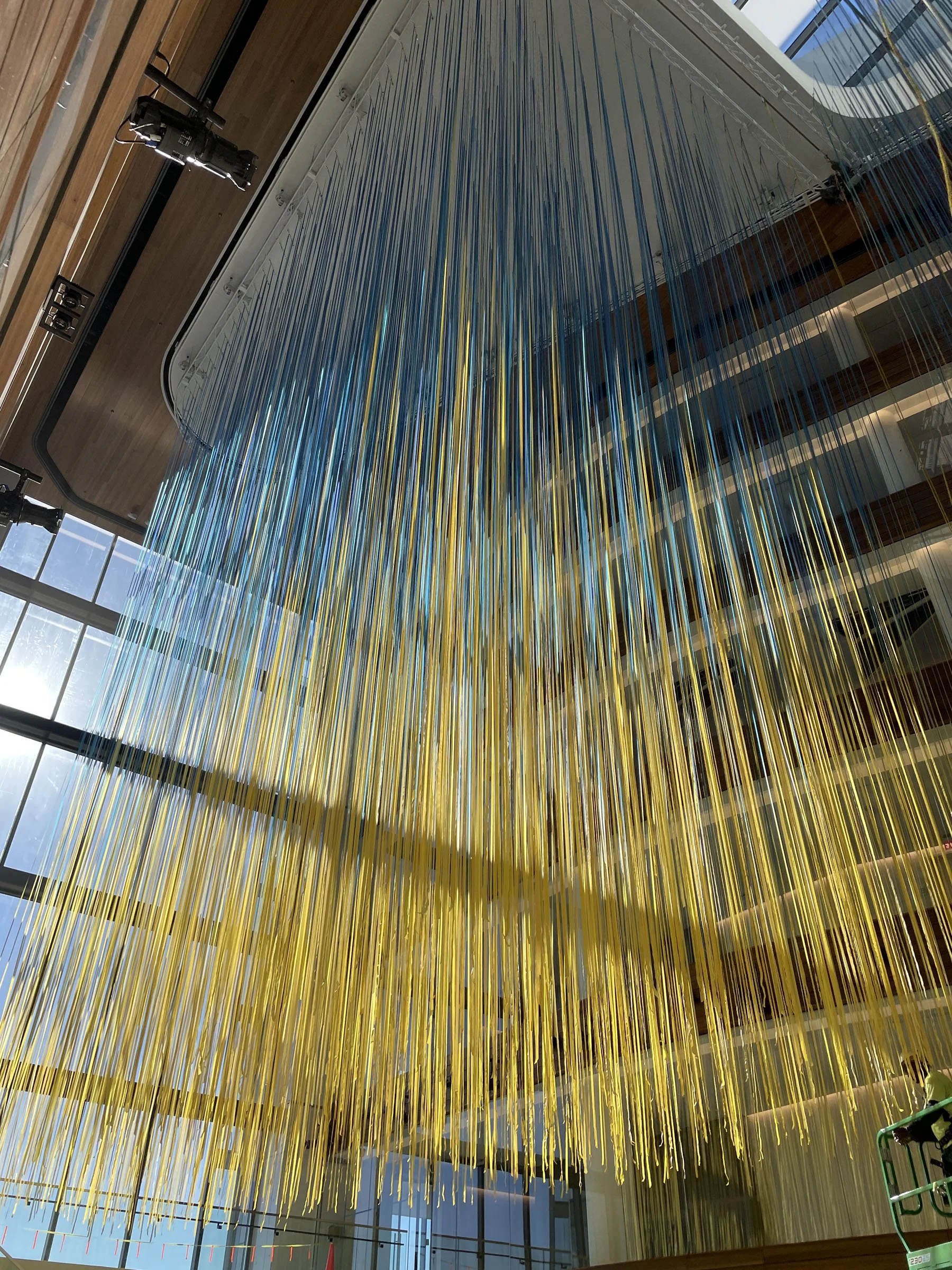 Ascendant Light public art installation by artist Anne Patterson at Capital One Center Tower 3