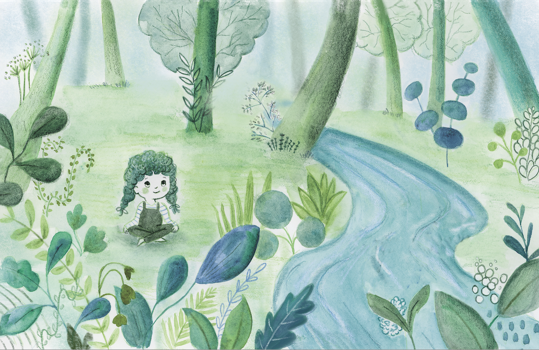 From my book dummy "Yellow is My Color" done in watercolor, gouache, colored pencil, and Neocolor II.