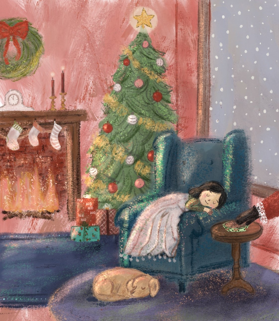 "Christmas Eve"
Painted digitally
