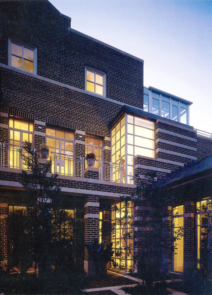 COURTYARD ENTRANCE AT EVENING