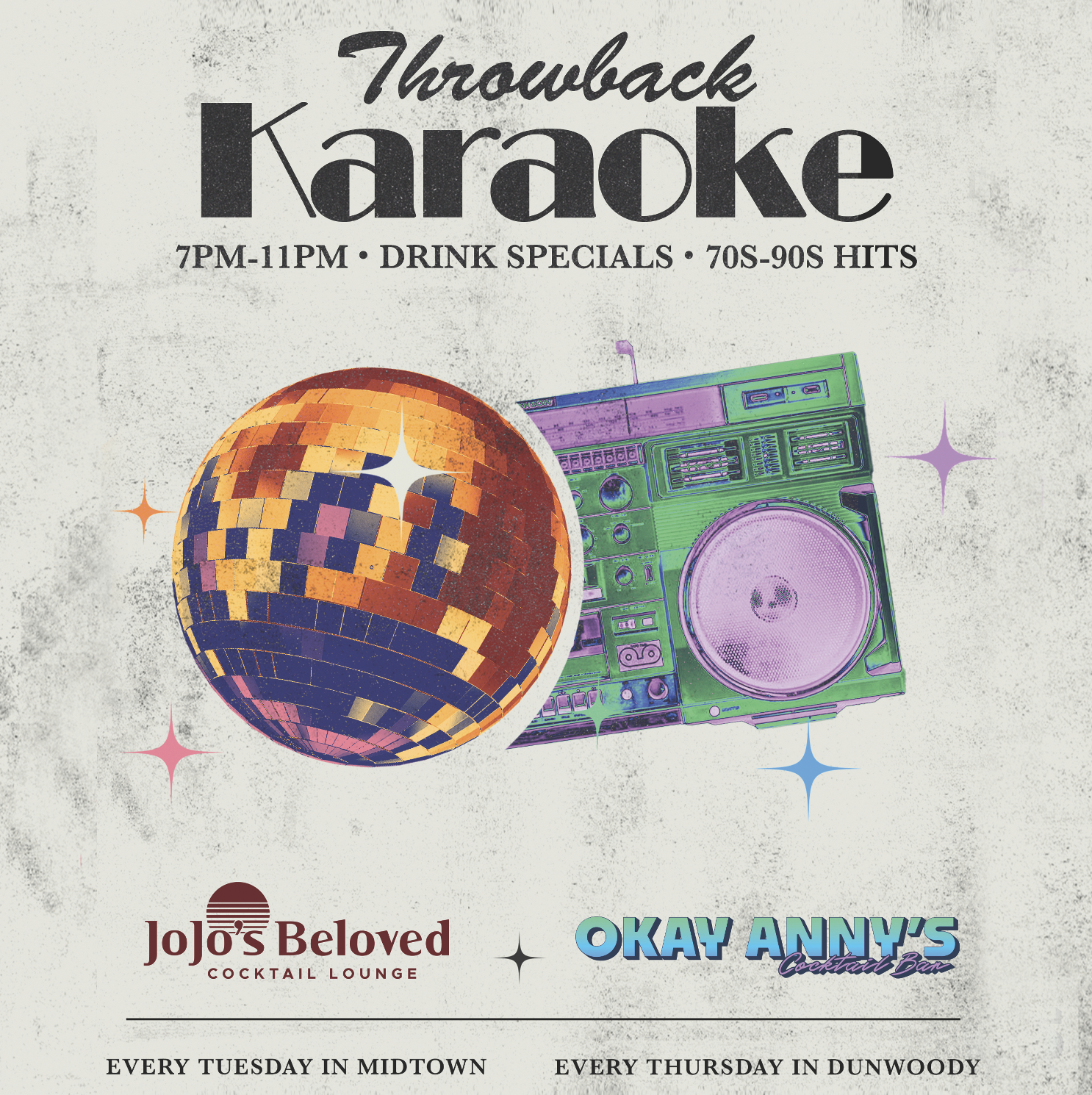Throwback Karaoke, Every Tuesday