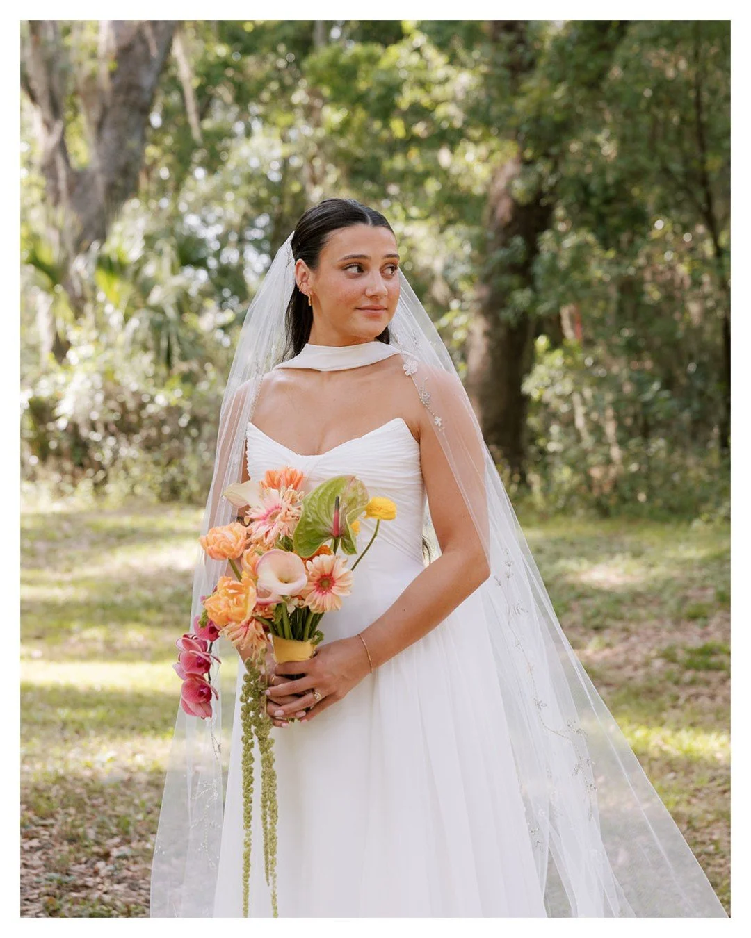 More sneak peeks from Madison &amp; Jeremiah's Mill Pond Estate wedding ✨

With a stunning combination of pinks, greens, yellows &amp; oranges, the couples wedding day reminded us of the most spring day 🌸

We can't wait to see more from Madison &amp