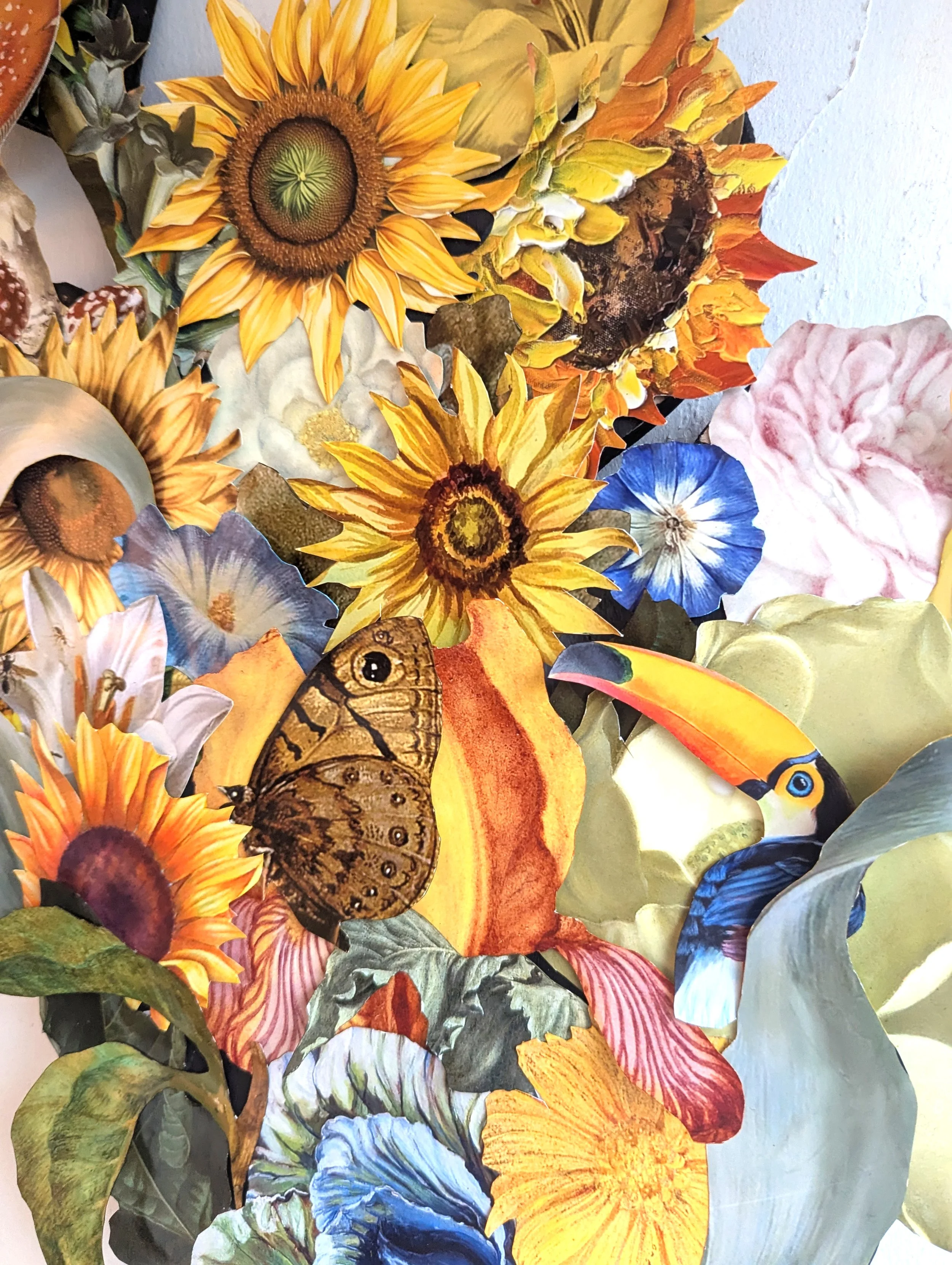 sunflowers on wall cloase up.jpg