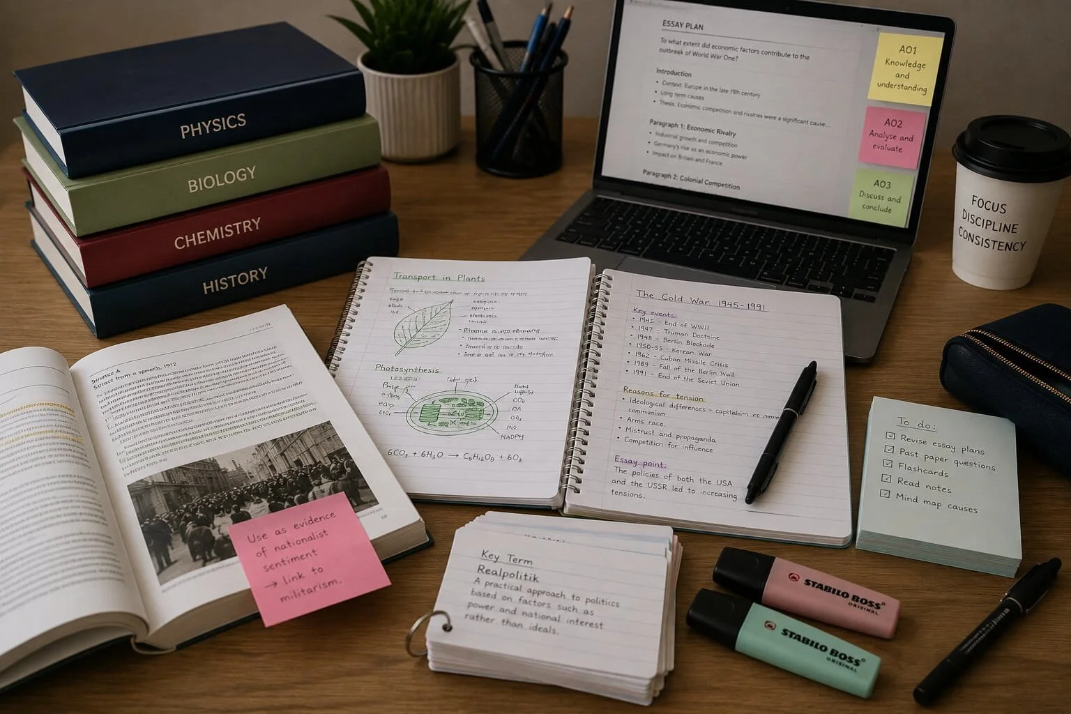 A Level study resources, essay planning and revision materials for private tutoring across Sciences, Humanities and English.