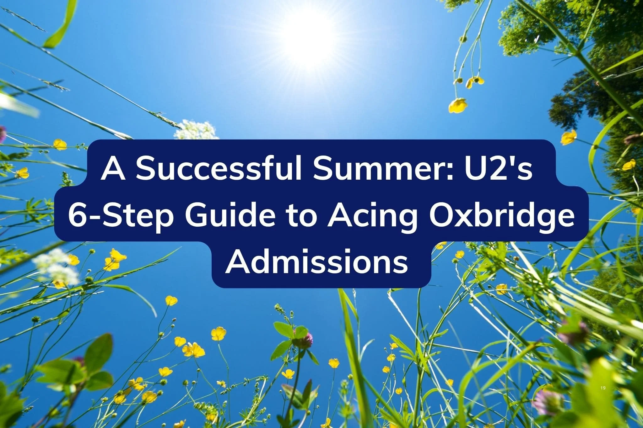 A Successful Summer: U2’s 6-Step Guide to Acing Oxbridge Admissions