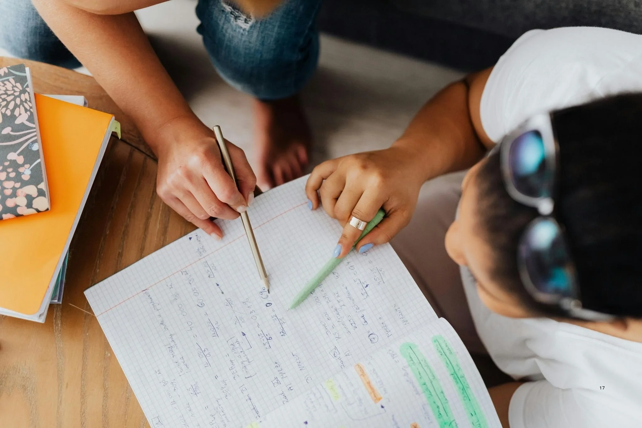 A U2 tutor helps a student prepare for the Cambridge Linguistics Interview