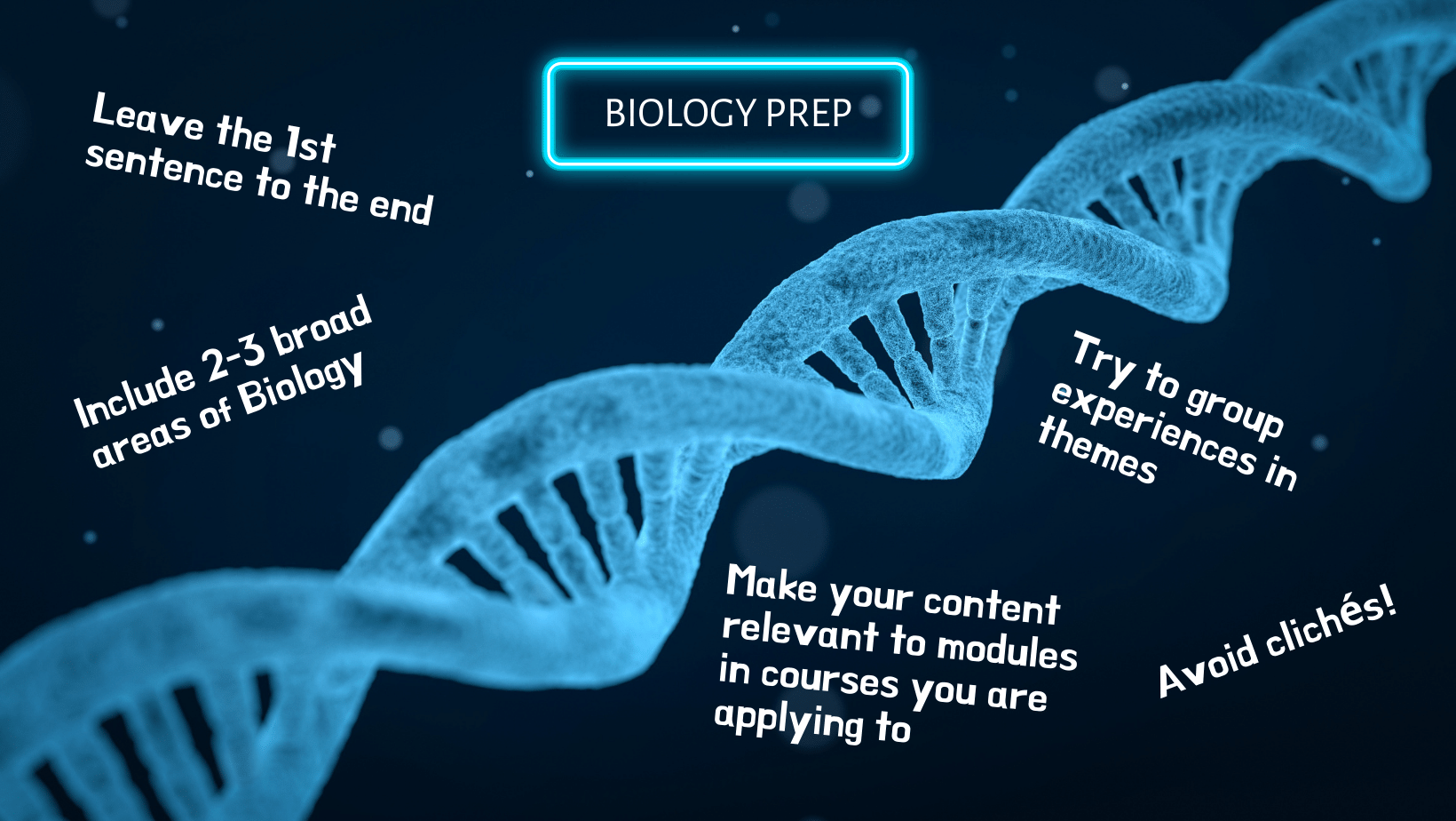 Tips For a Biology Personal Statement