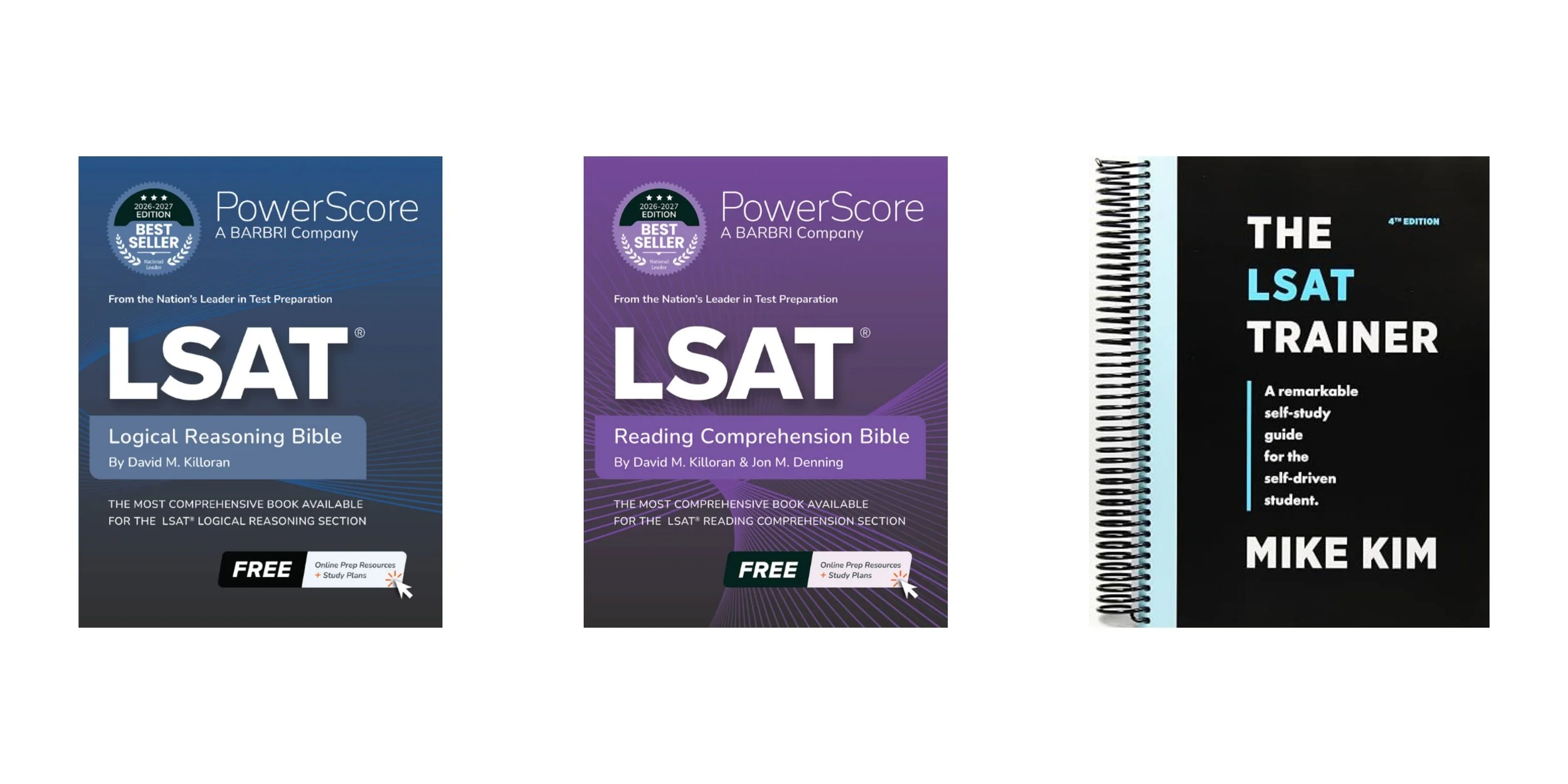 LSAT preparation books and study resources for US law school admissions