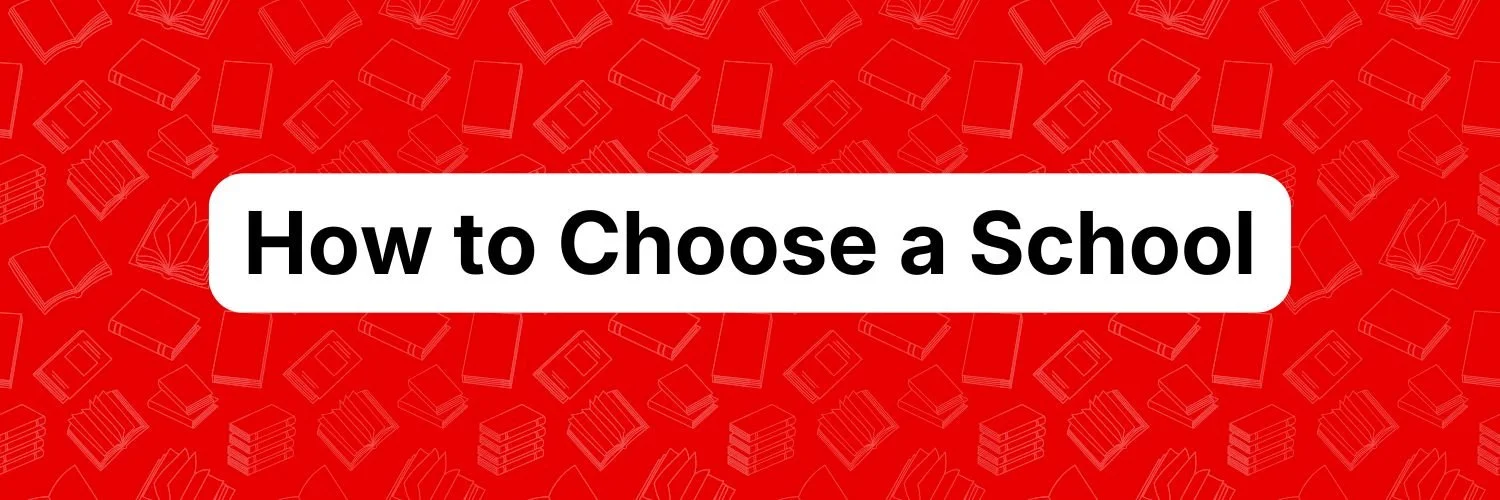 'How to Choose a School' text on U2 background