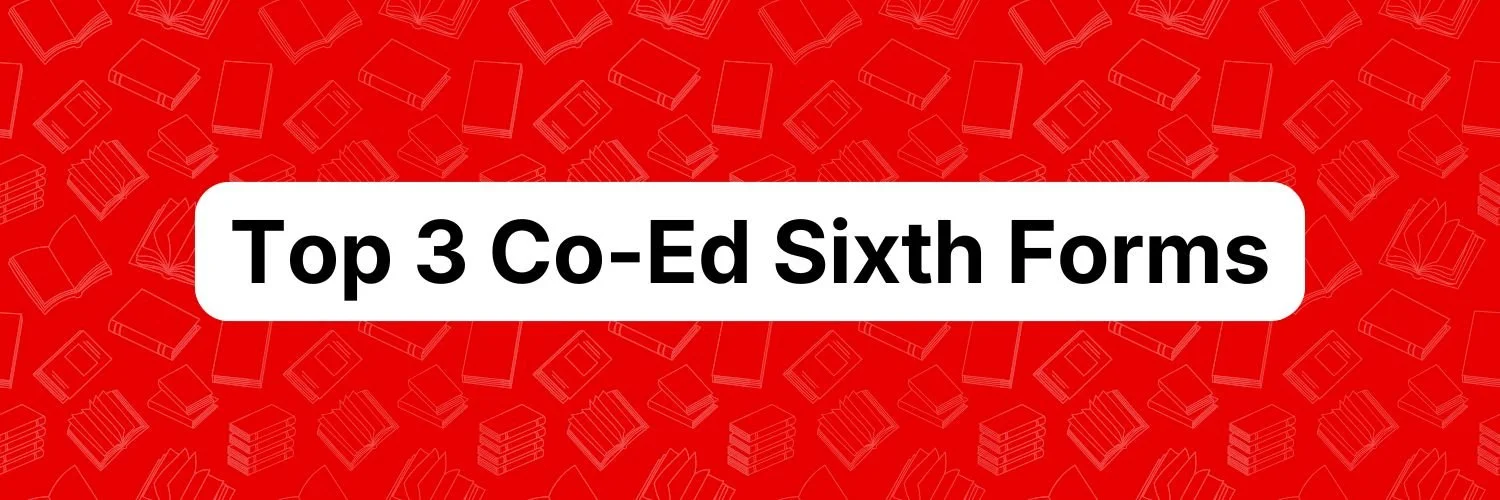 'Top 3 Co-Ed Sixth Forms' text on U2 background