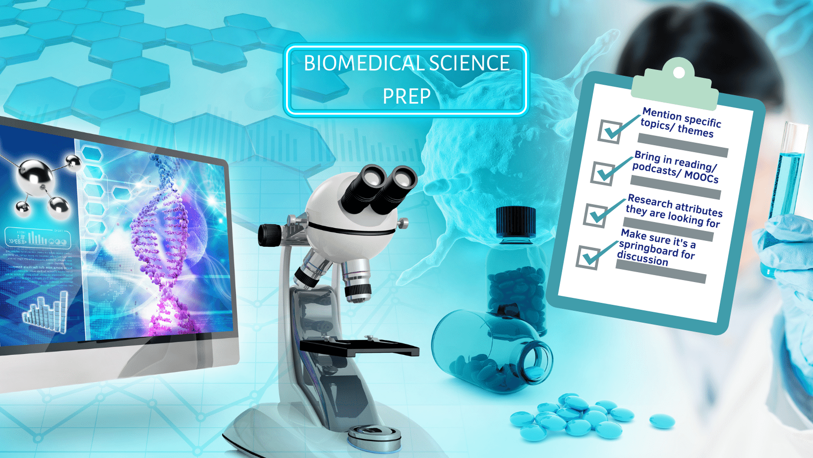 checklist for Biomedical Science personal statement preparation